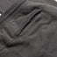 Close-up of Mellow Mono Sweatpants in dark gray, highlighting the drawstring waistband and a zippered pocket detail. The French terry fabric appears soft and slightly textured.