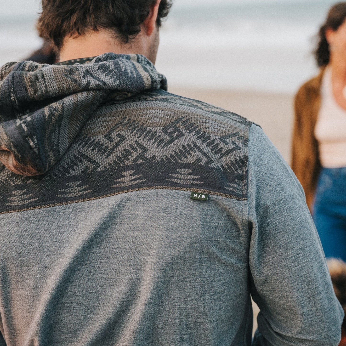 Shaman Hoodie - Deep Grey Heather / Herrador Jacquard