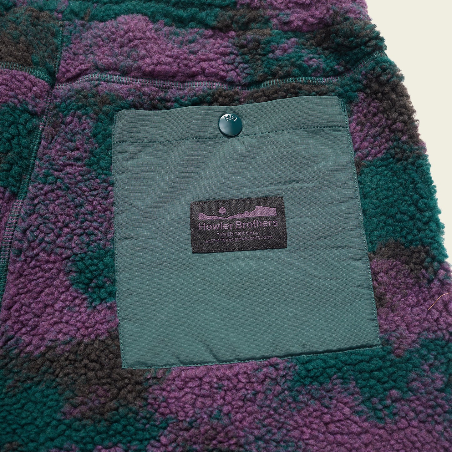 Pelusa Fleece Pants - Inkblots : Purple Rain