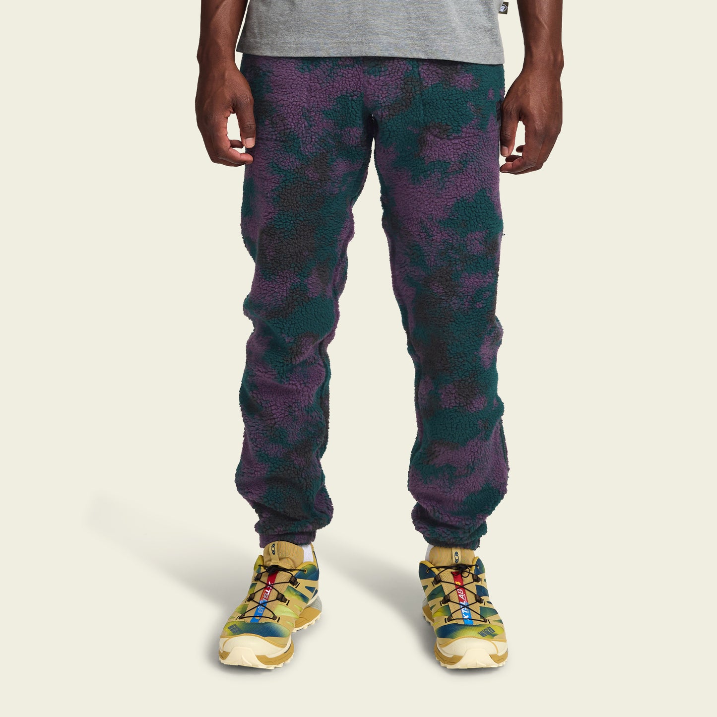 Pelusa Fleece Pants - Inkblots : Purple Rain