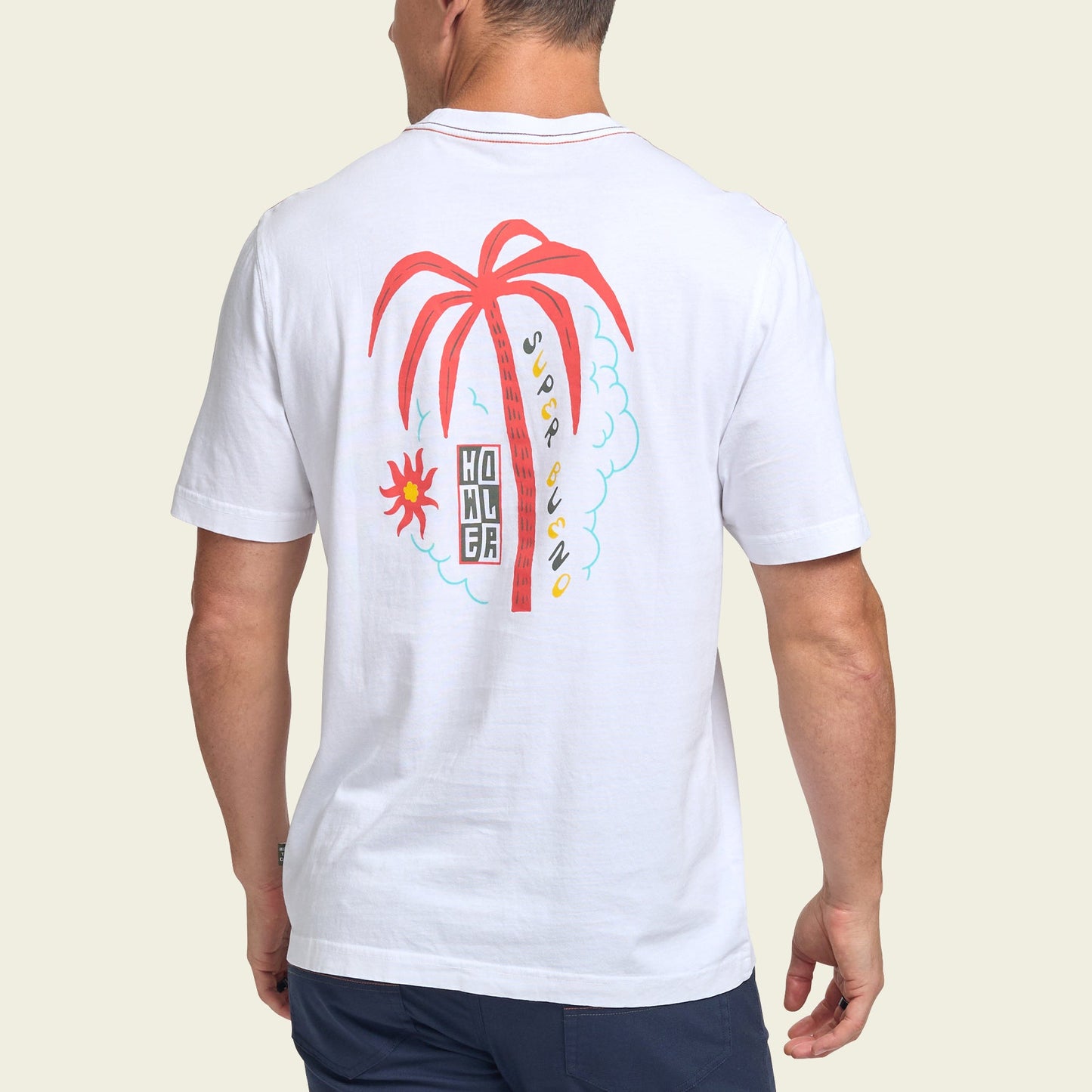 Super Bueno Palm Cotton T-Shirt - White