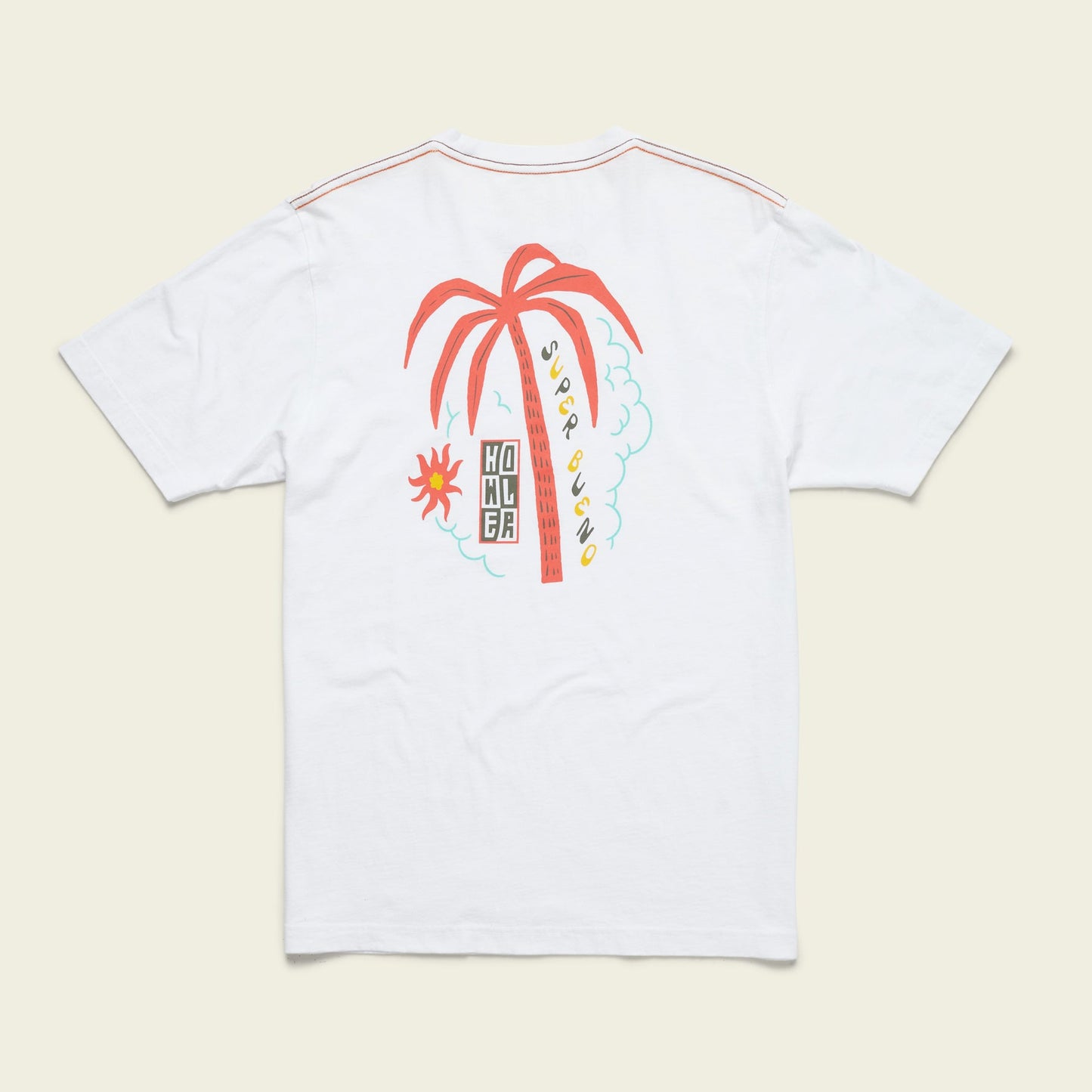 Super Bueno Palm Cotton T-Shirt - White