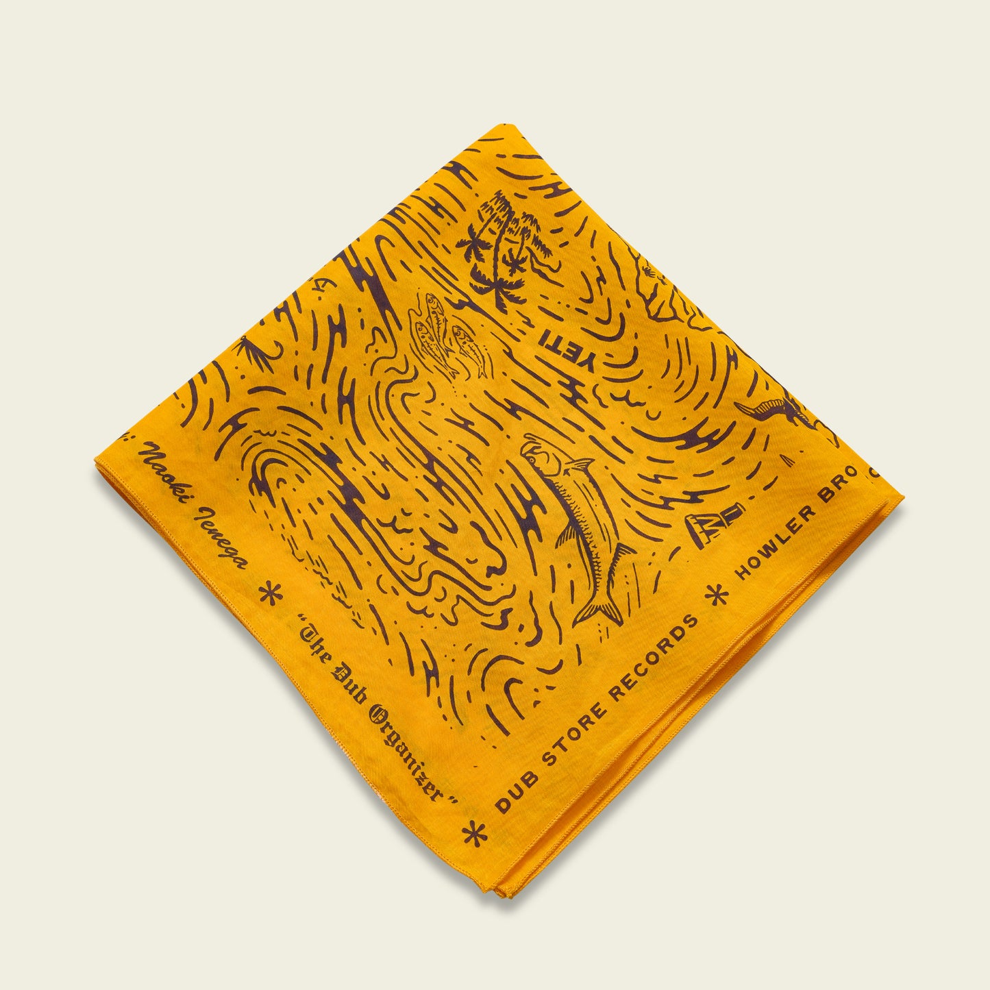 Dub Store Bandana - Naoki Nautical : Old Gold