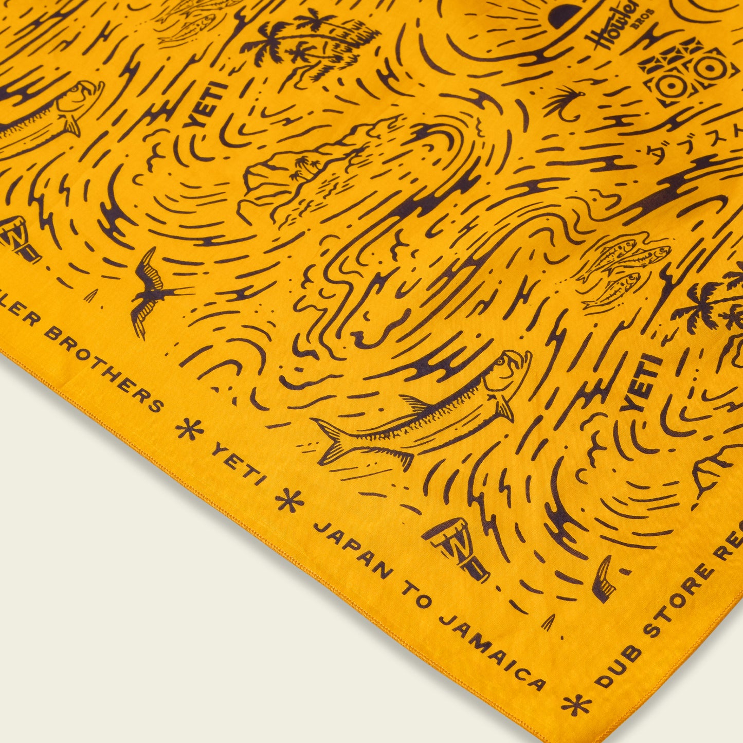 Dub Store Bandana - Naoki Nautical : Old Gold