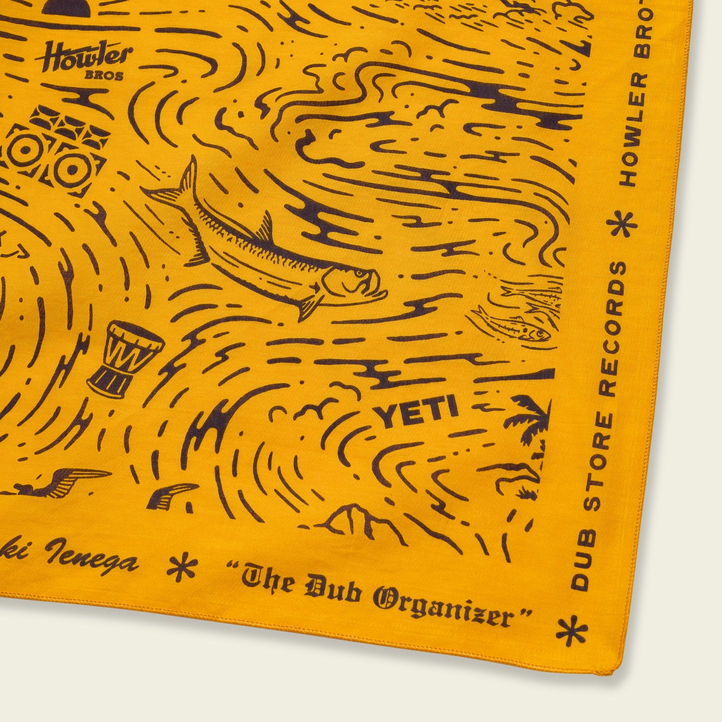 Dub Store Bandana - Naoki Nautical : Old Gold