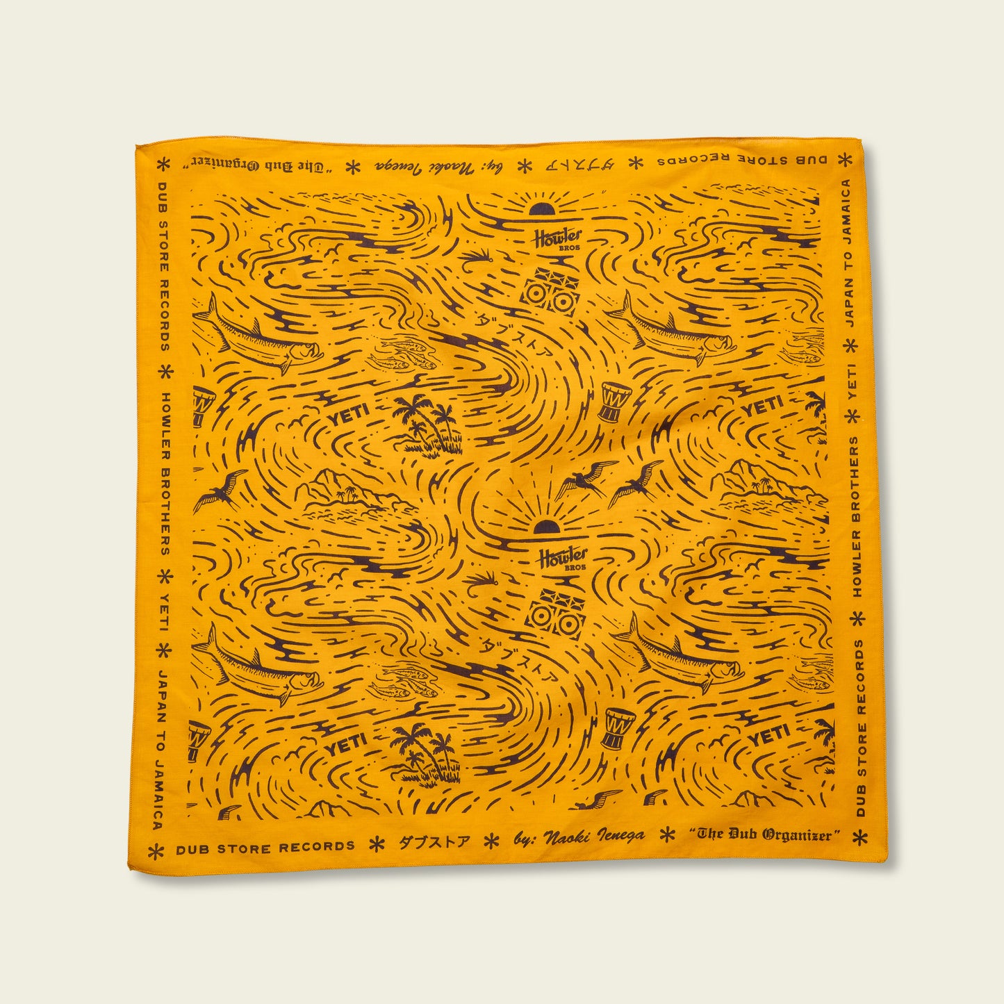 Dub Store Bandana - Naoki Nautical : Old Gold