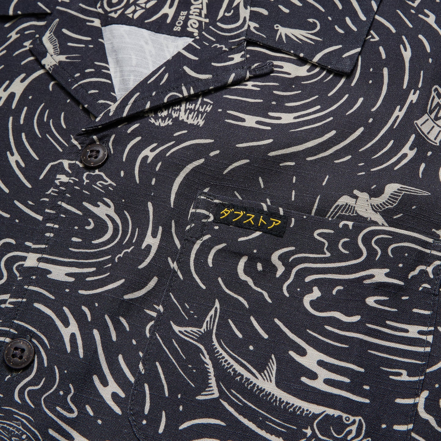 Dub Store Monoloha Shirt - Naoki Nautical : Antique Black