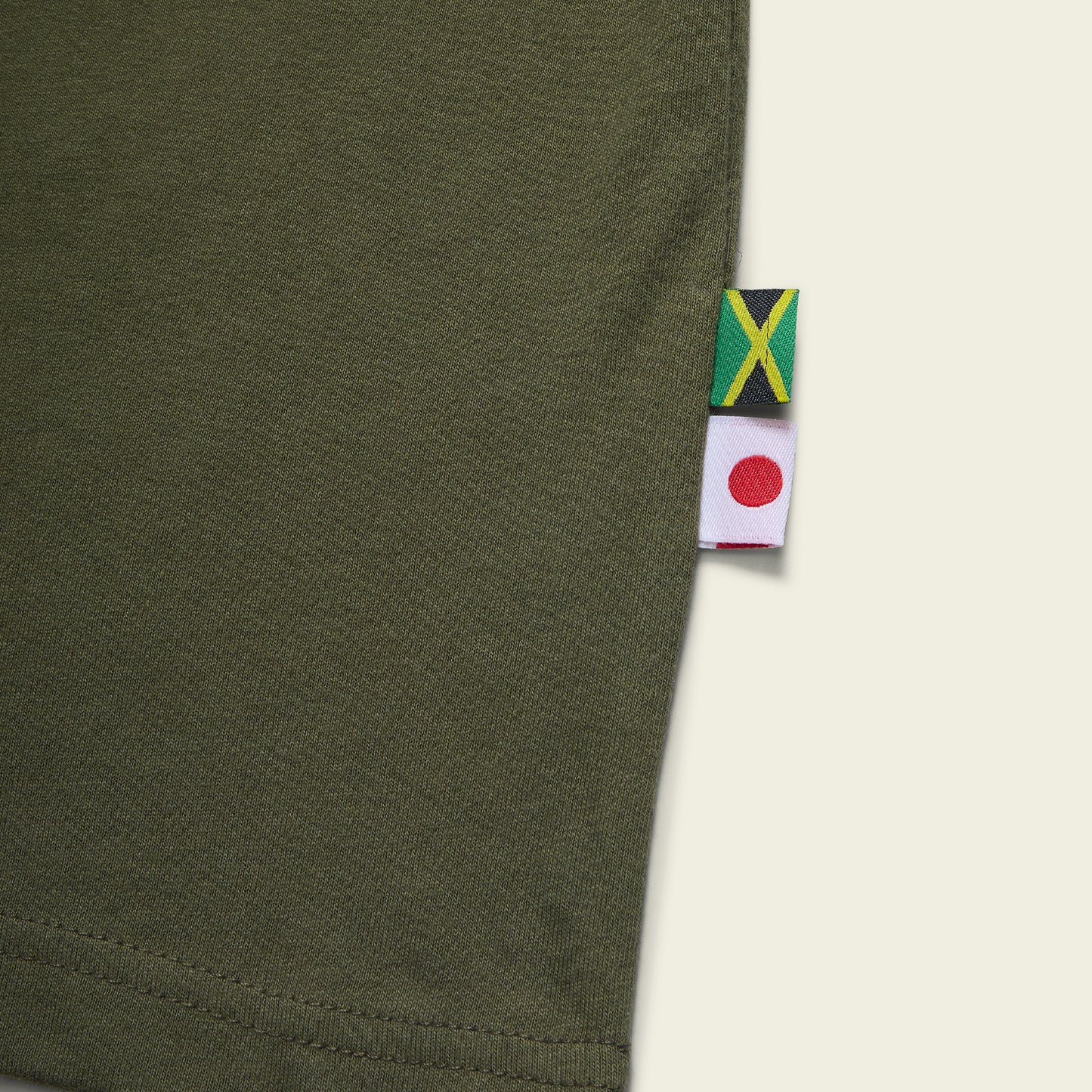 Dub Store Records Cotton T-Shirt - Dark Olive