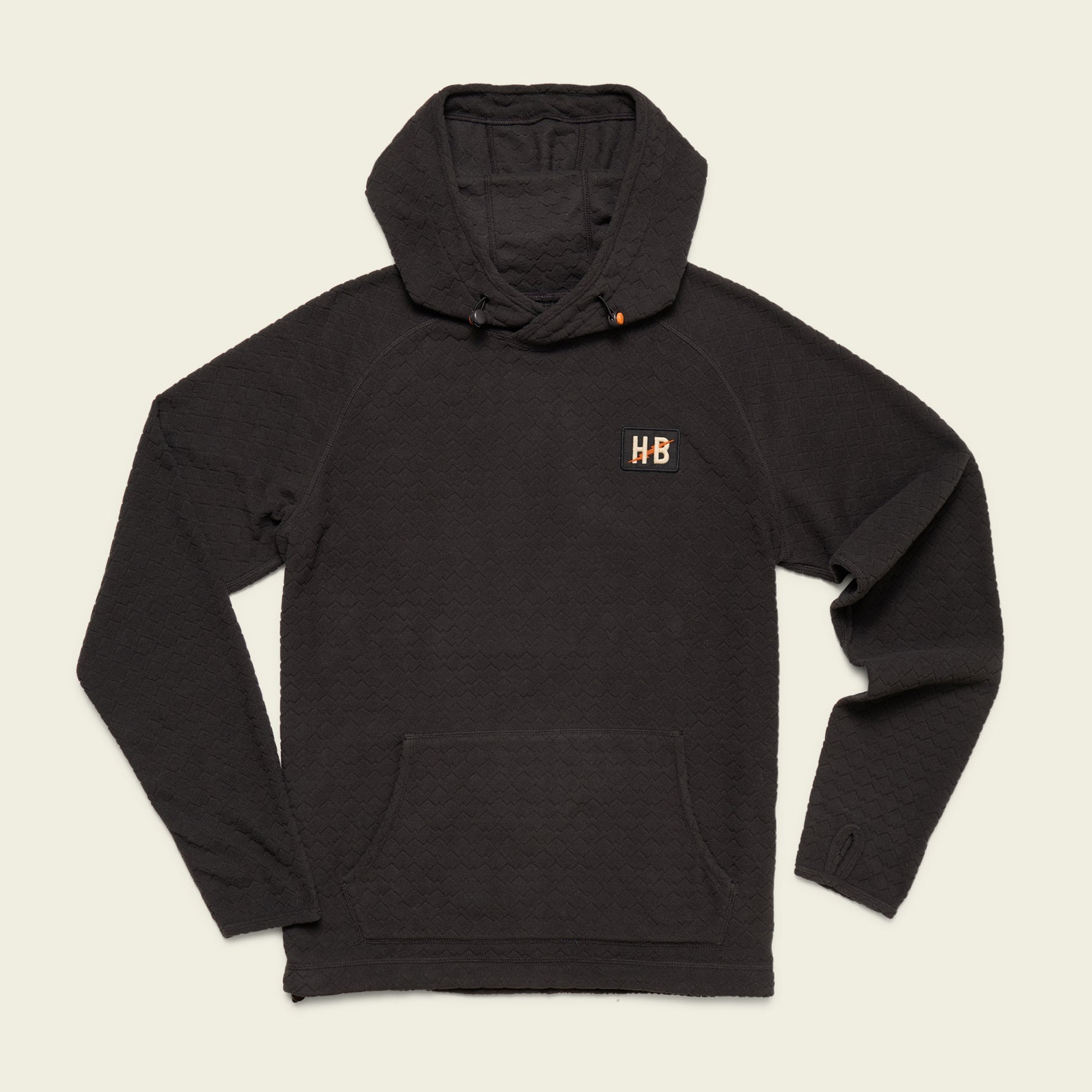 Palo Duro Fleece Hoodie Mountain Grid Antique Black
