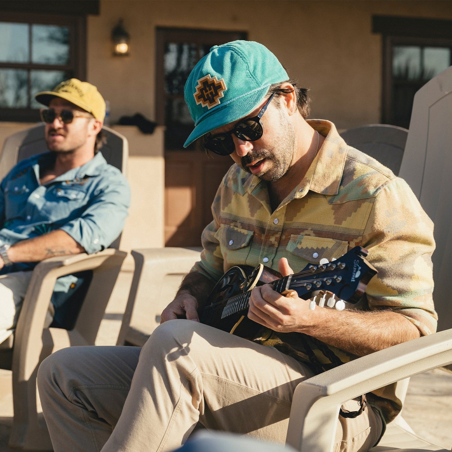 H Bolt Motif Snapback - Teal Corduroy
