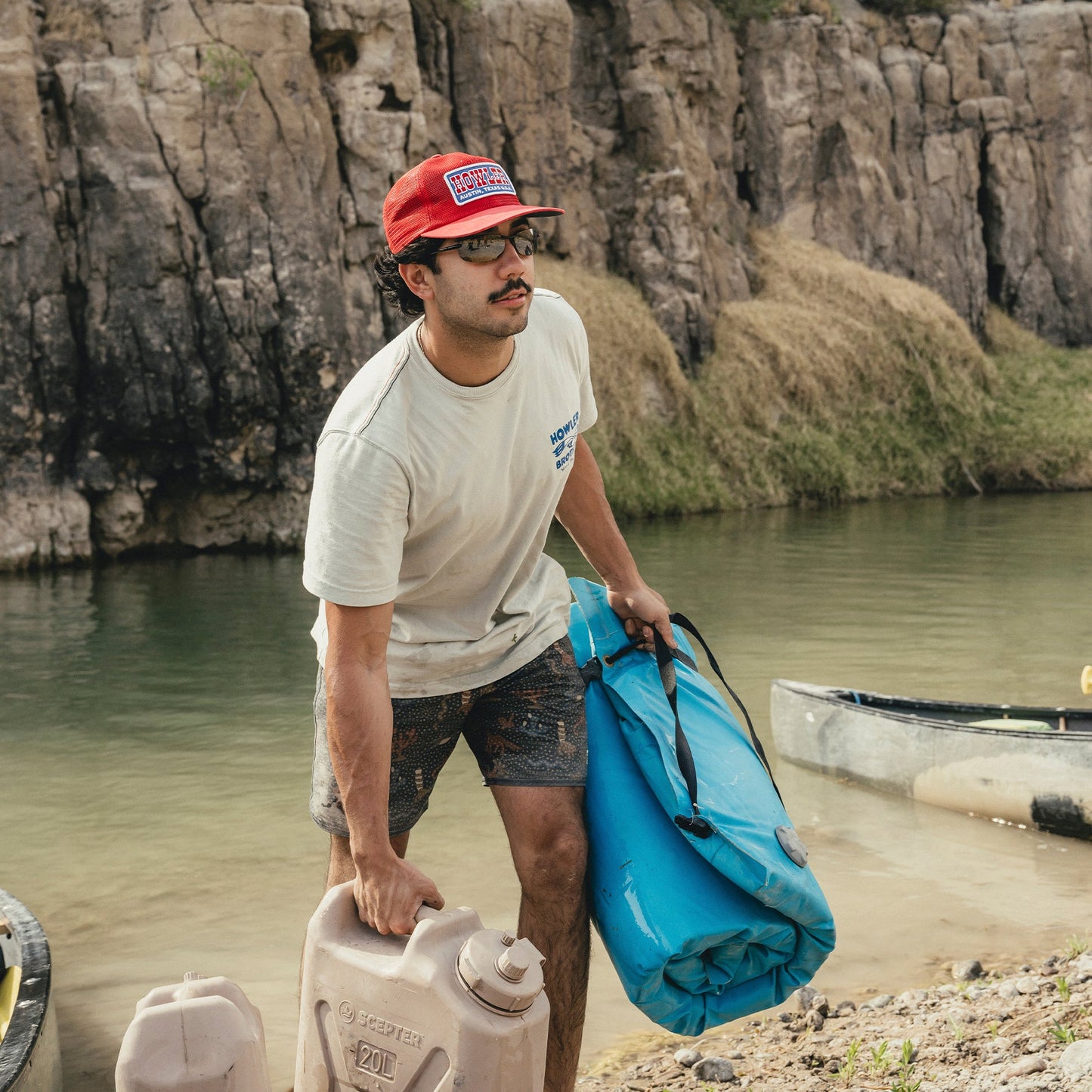 Howler Slab Feedstore Snapback - Joe Rob Red