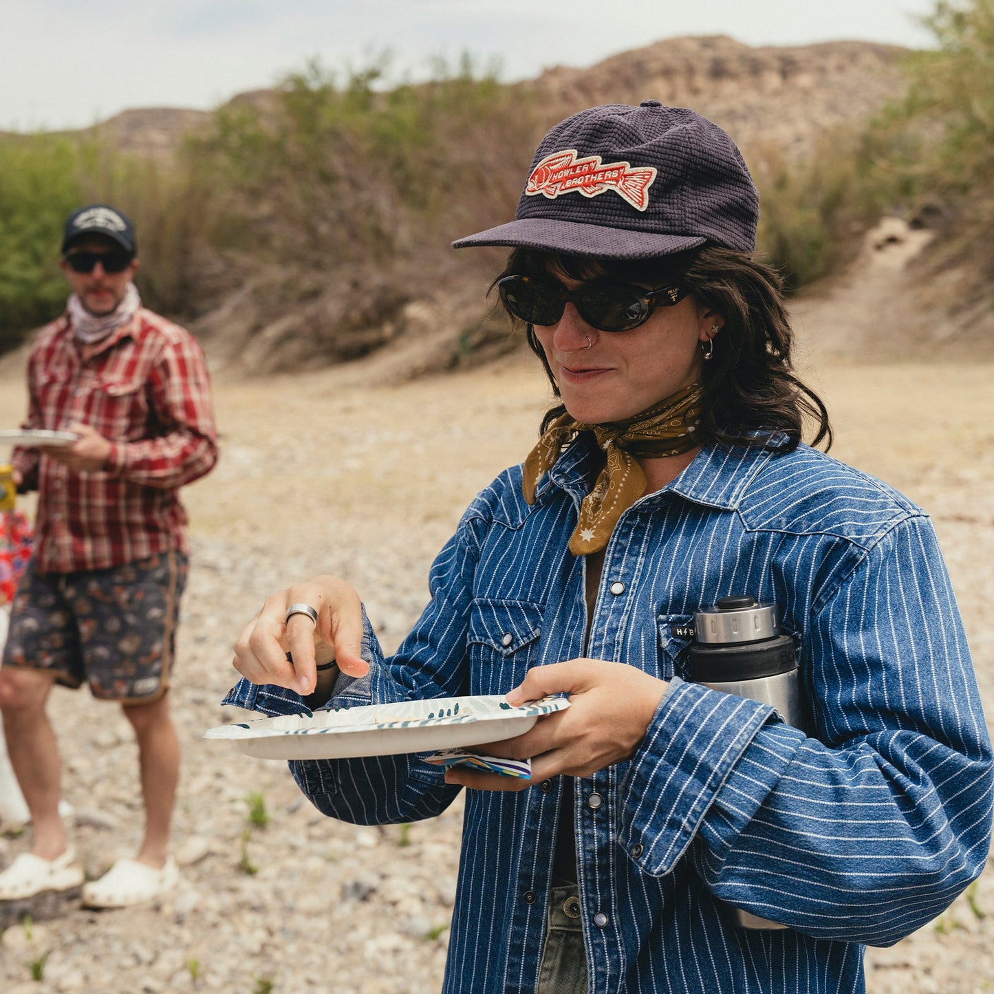 Trout Bolt Snapback - Navy Corduroy