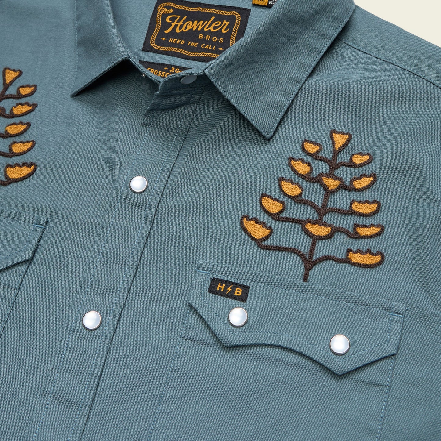 Crosscut Deluxe Snapshirt - Centuries : North Atlantic Blue