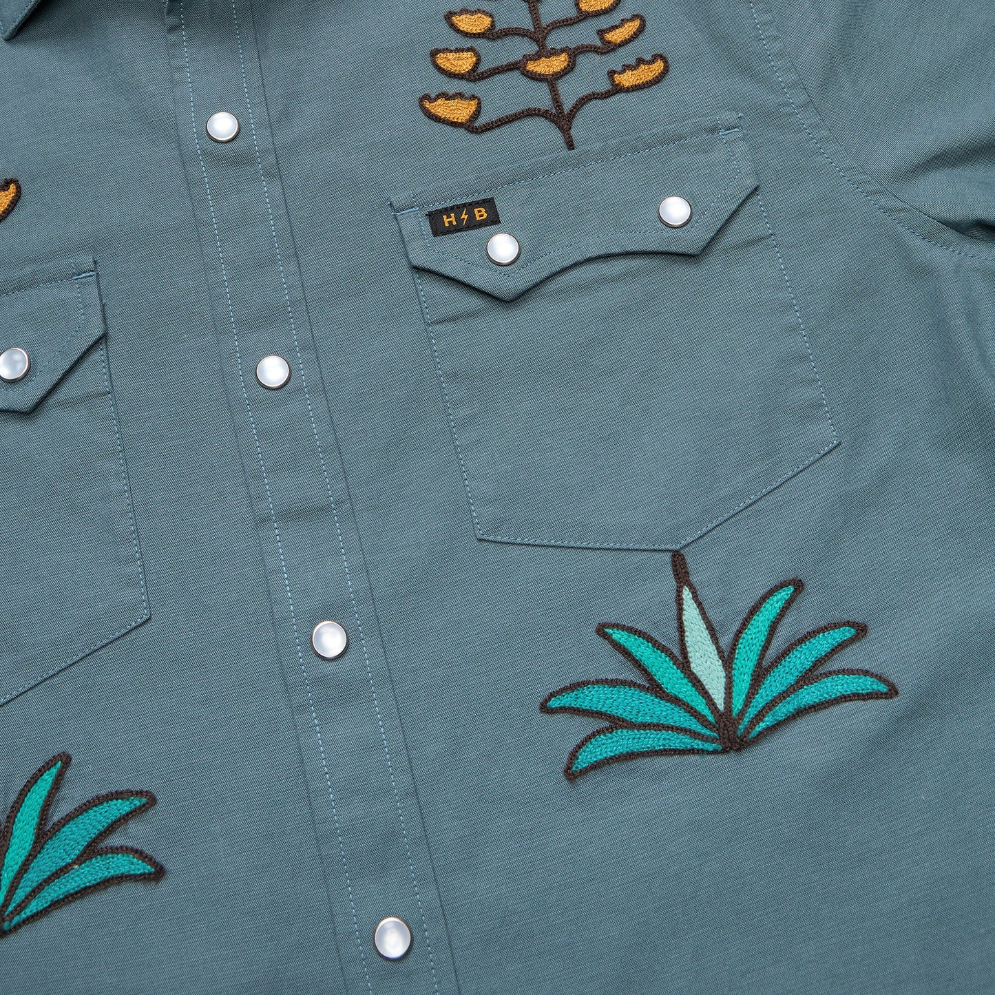 Crosscut Deluxe Snapshirt - Centuries : North Atlantic Blue