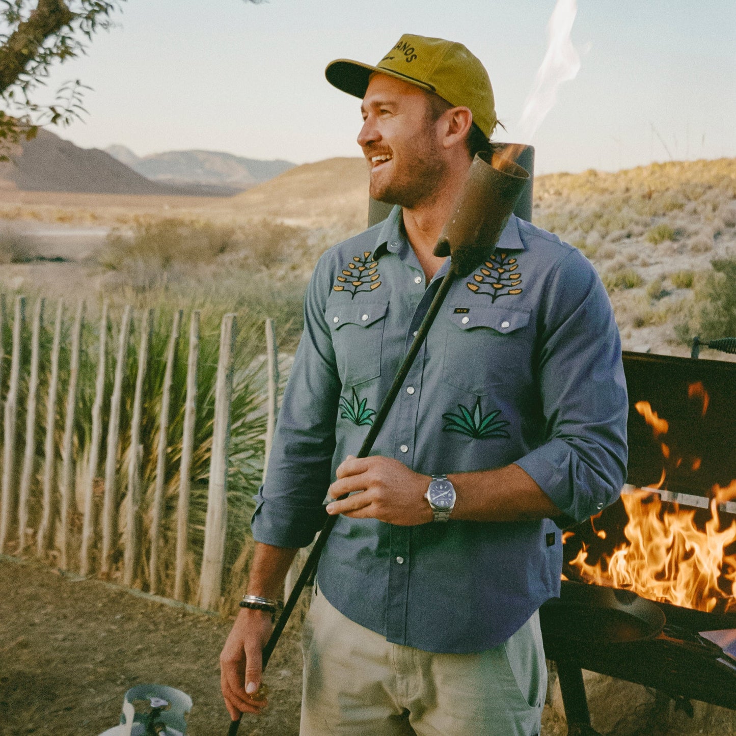 Crosscut Deluxe Snapshirt - Centuries : North Atlantic Blue