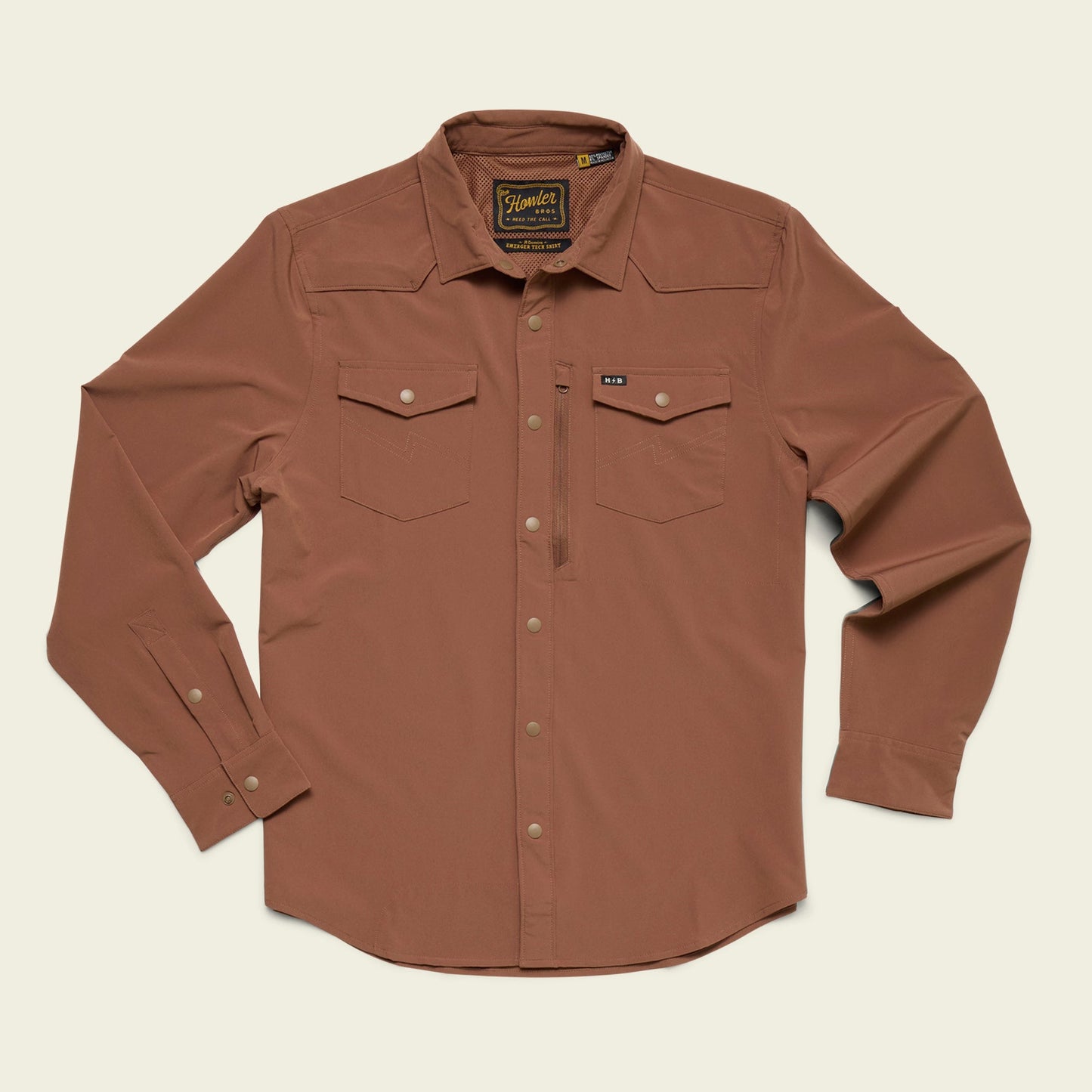 Emerger Tech Longsleeve - Mink Brown