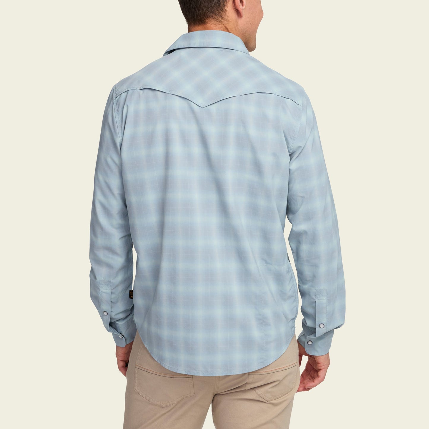 H Bar B Tech Longsleeve - Kent Plaid : Iron Blue
