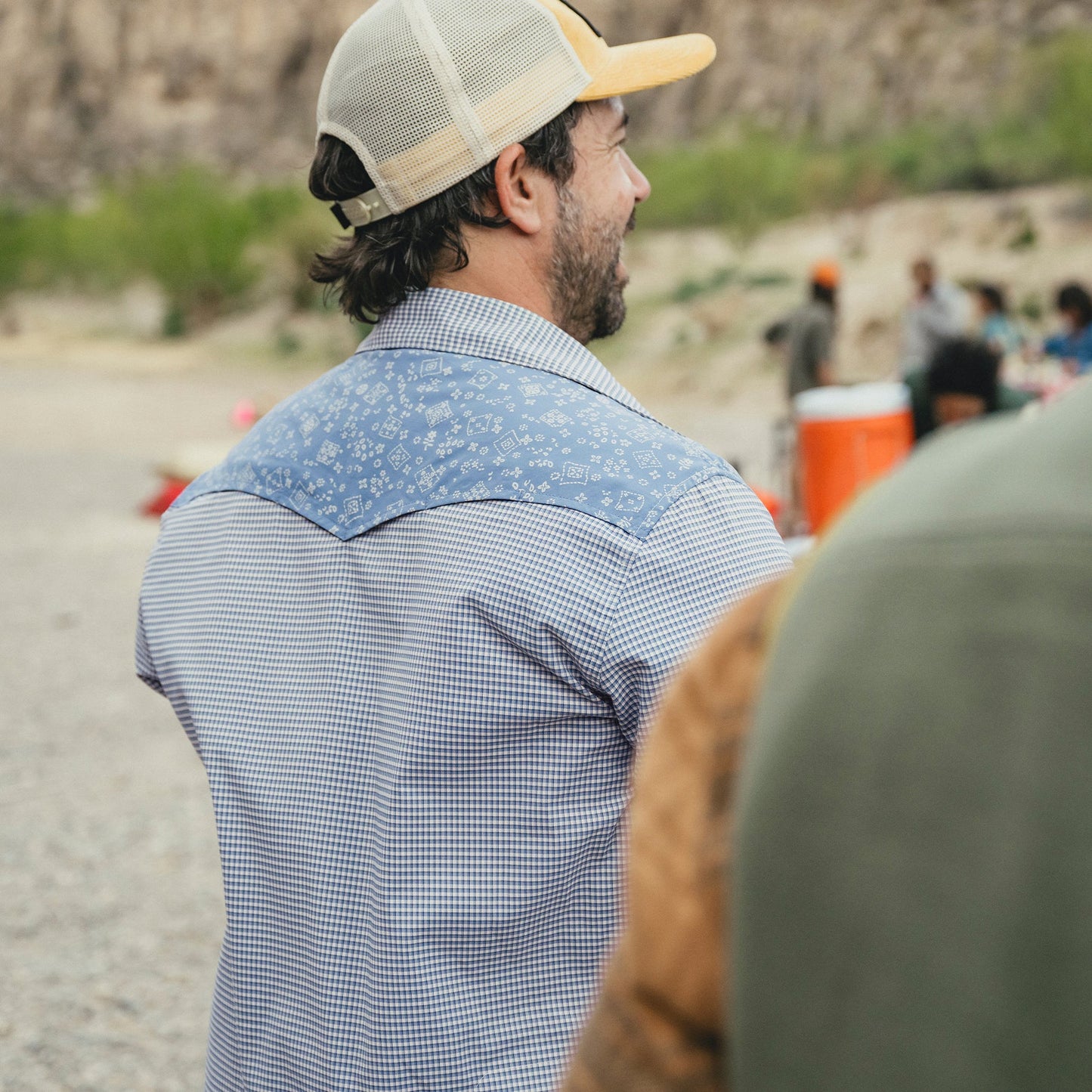 H Bar B Tech Longsleeve - Wild Rag : Blue Mirage