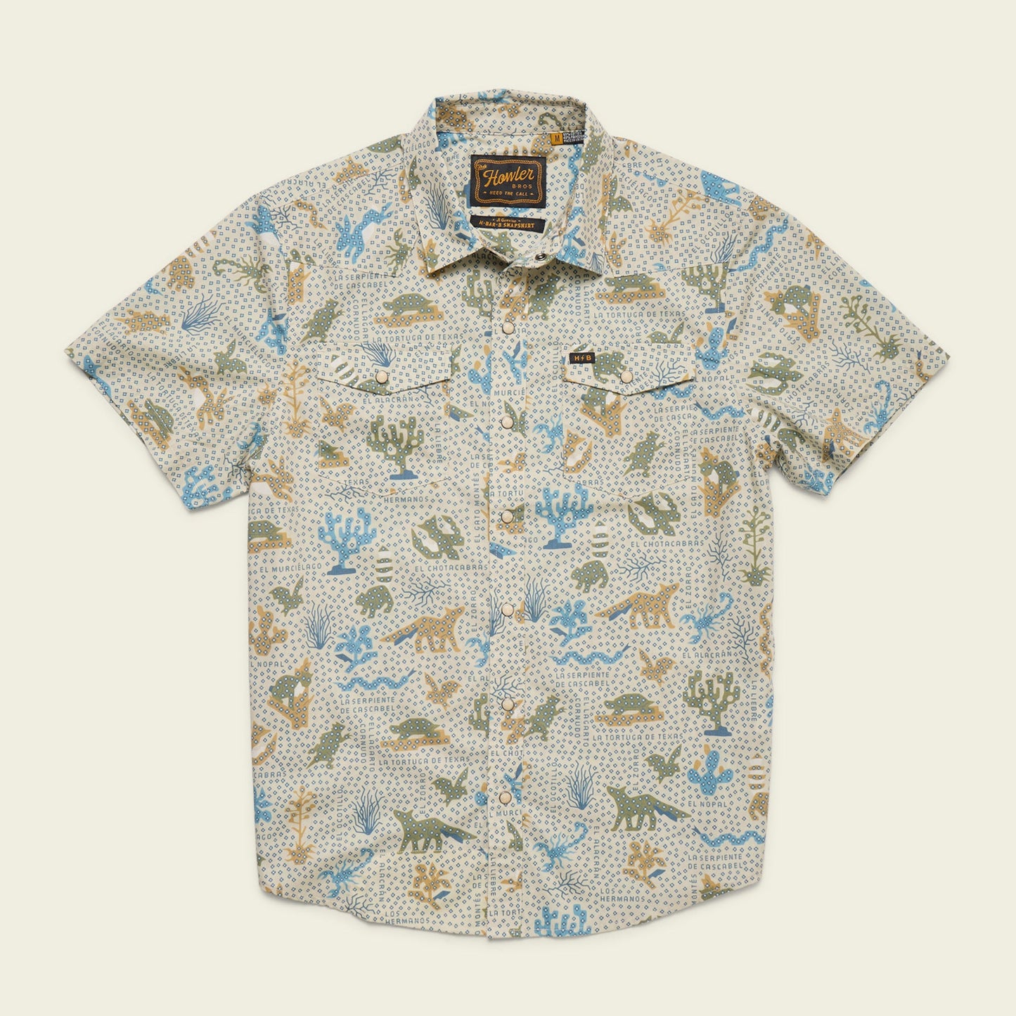 H Bar B Snapshirt - Ecosistema : Sand