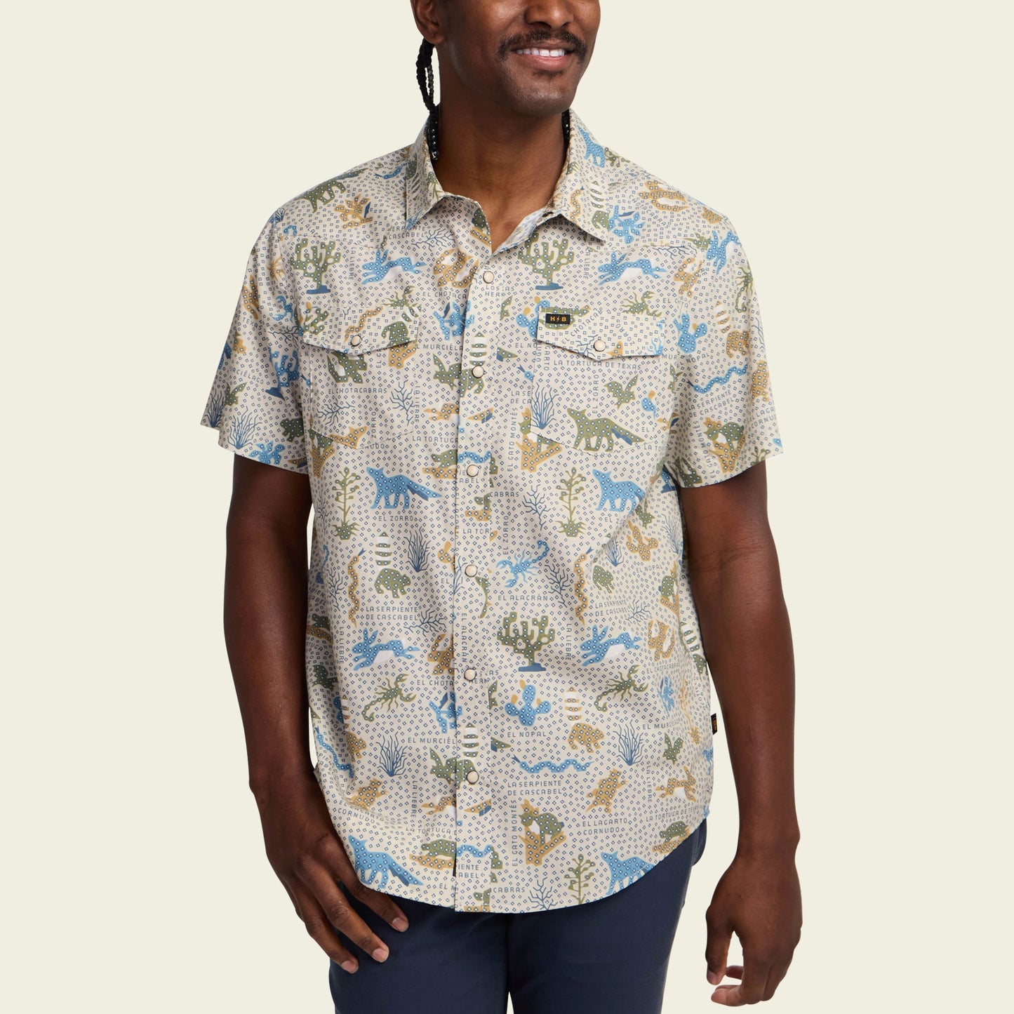 H Bar B Snapshirt - Ecosistema : Sand