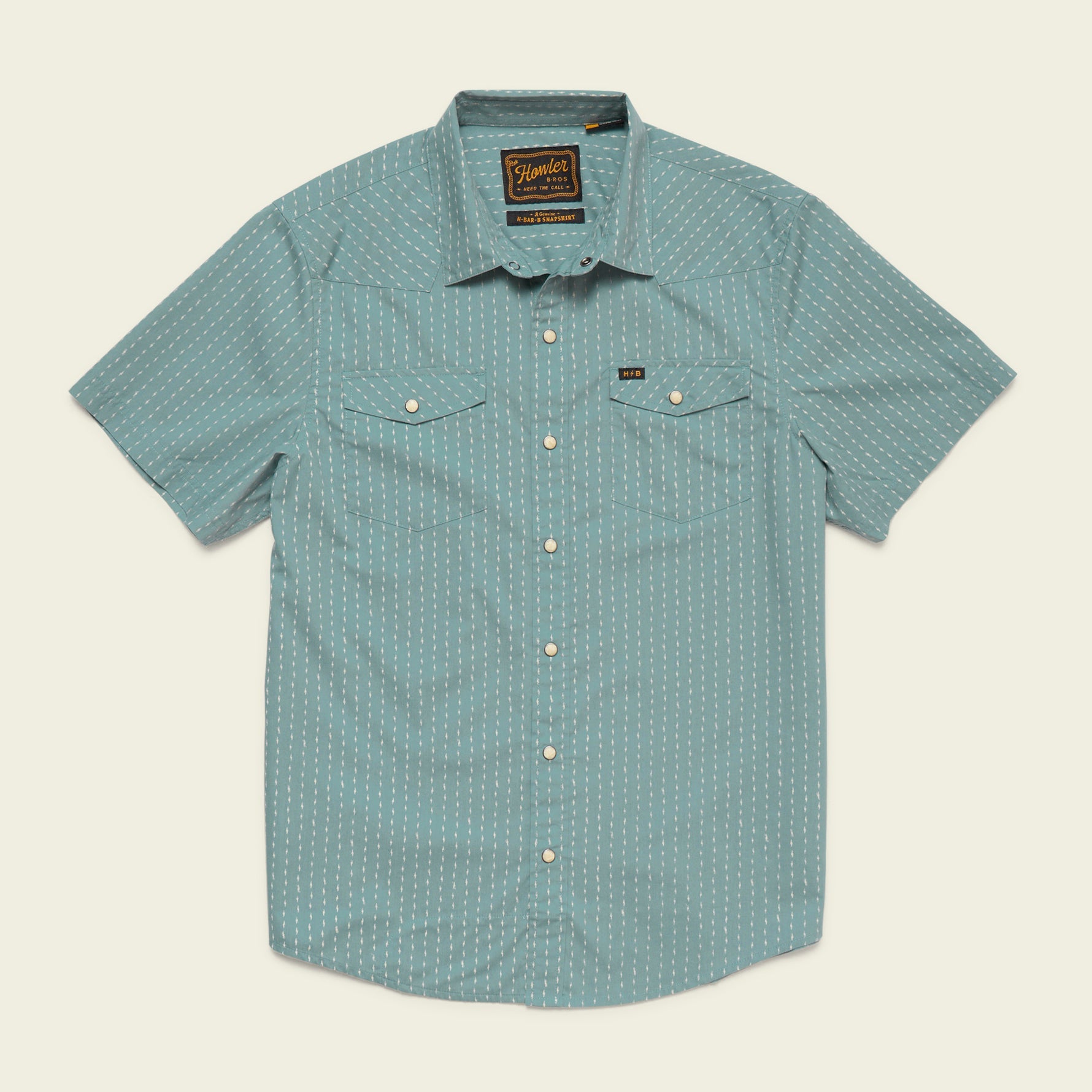 H Bar B Snapshirt - Power Lines : Smoke Blue – HOWLER BROTHERS