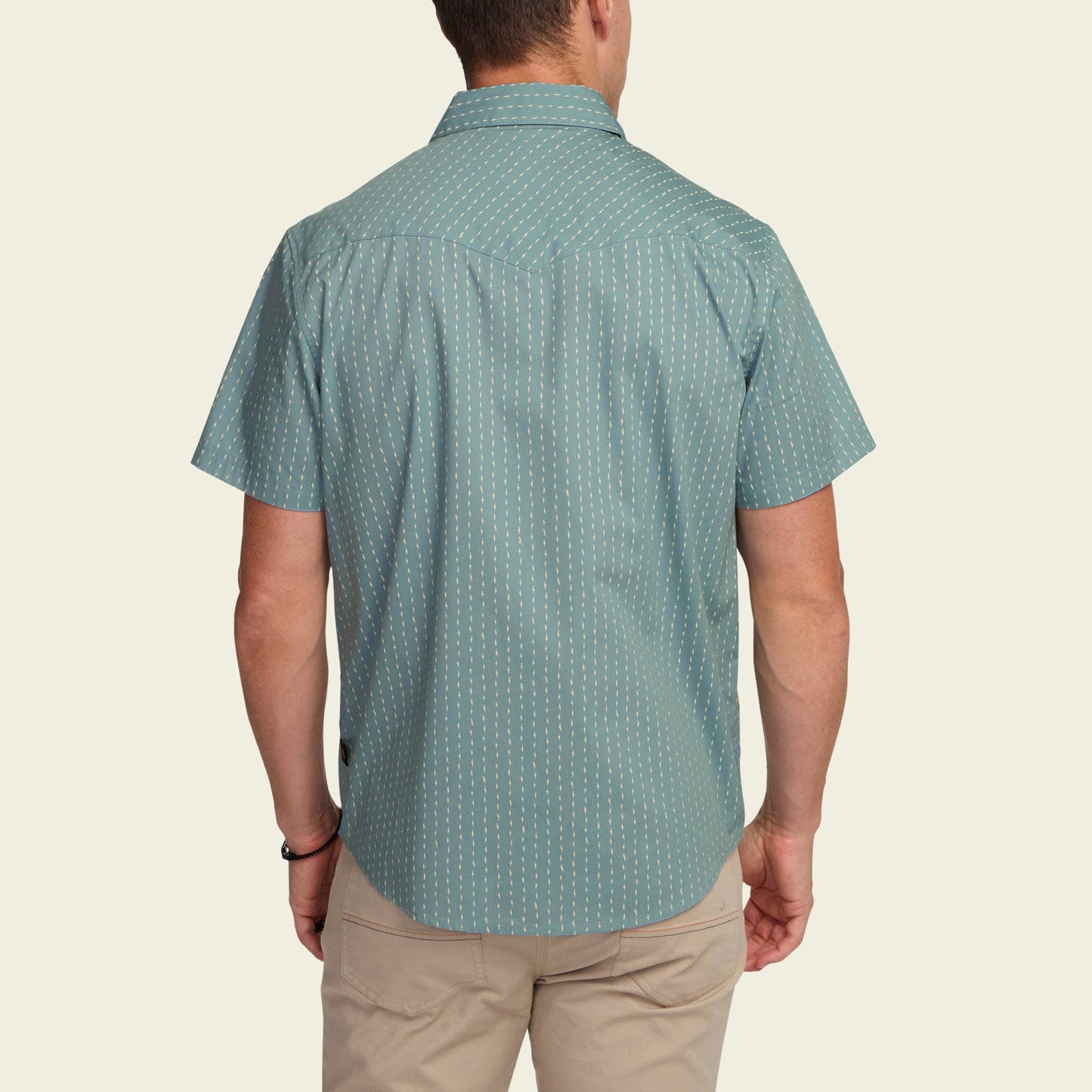 H Bar B Snapshirt - Power Lines : Smoke Blue