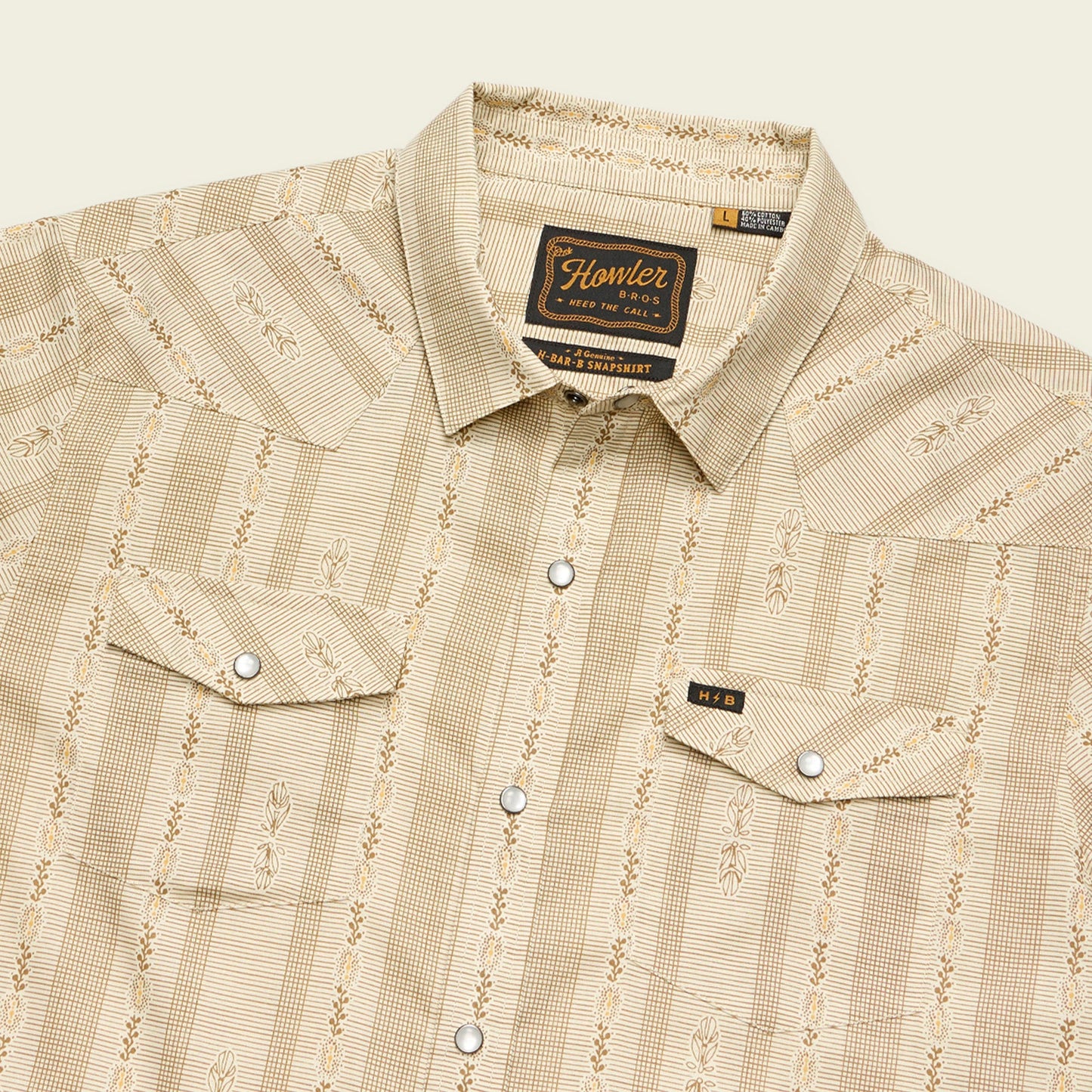 H Bar B Snapshirt - Prairie Garland : Dust