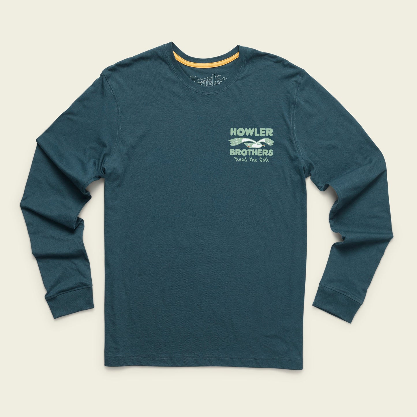 Flocka Seagulls Longsleeve Cotton T-Shirt - Key Largo