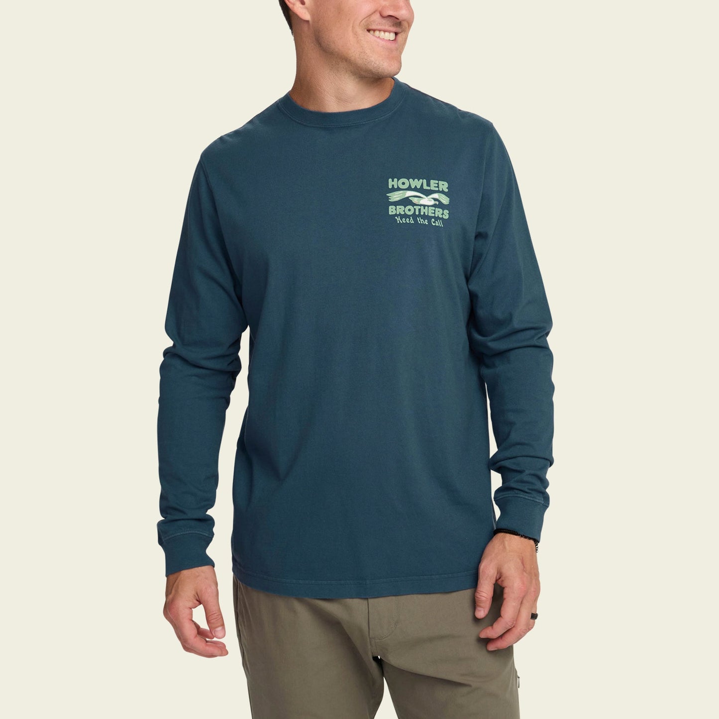 Flocka Seagulls Longsleeve Cotton T-Shirt - Key Largo