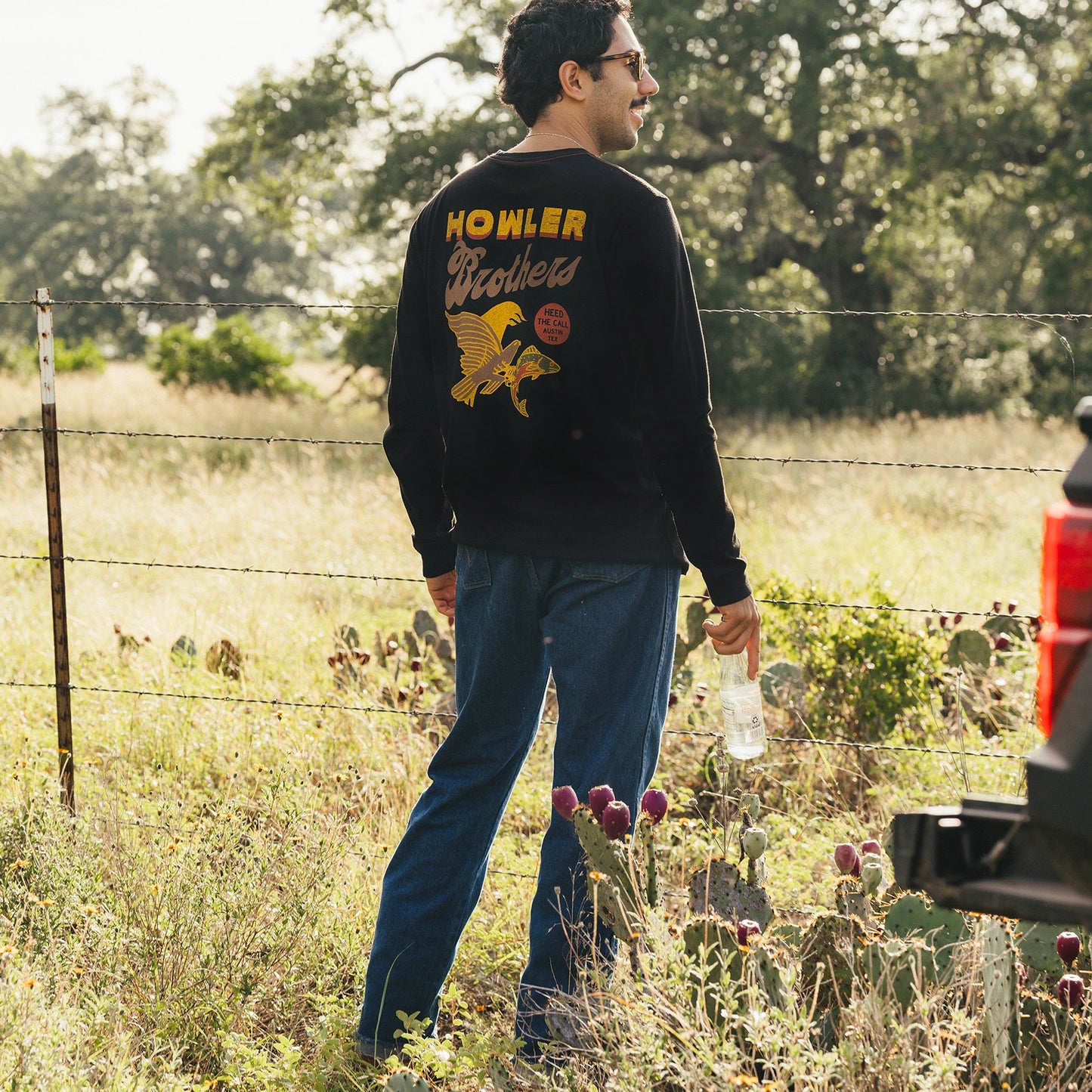 Osprey Prey Longsleeve Cotton T-Shirt - Black