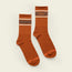 Howler Script Socks - Burnt Orange / Brown