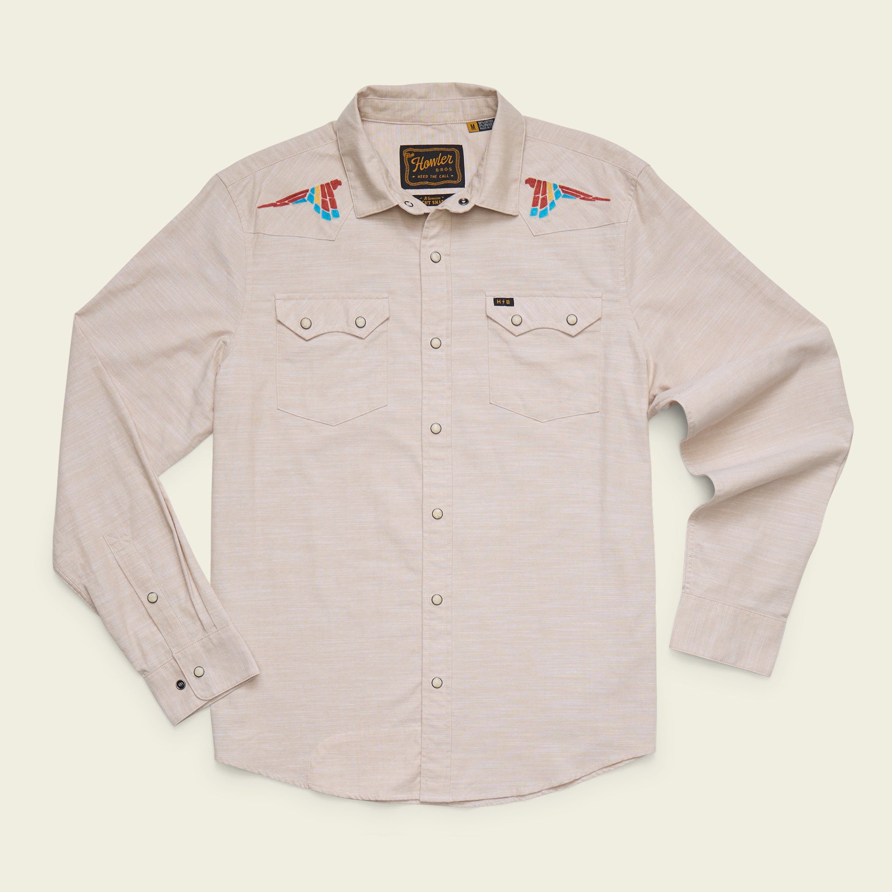 Crosscut Deluxe Snapshirt - Parrot Patrol : Dune Chambray – HOWLER