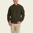 Eleos Fleece Crewneck - Grids : Army