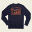 Howler Posse Cotton Longsleeve T-Shirt - Navy
