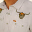 Texas Longhorns Crosscut Deluxe Shortsleeve Snapshirt - Bevos : Riverbed Oxford