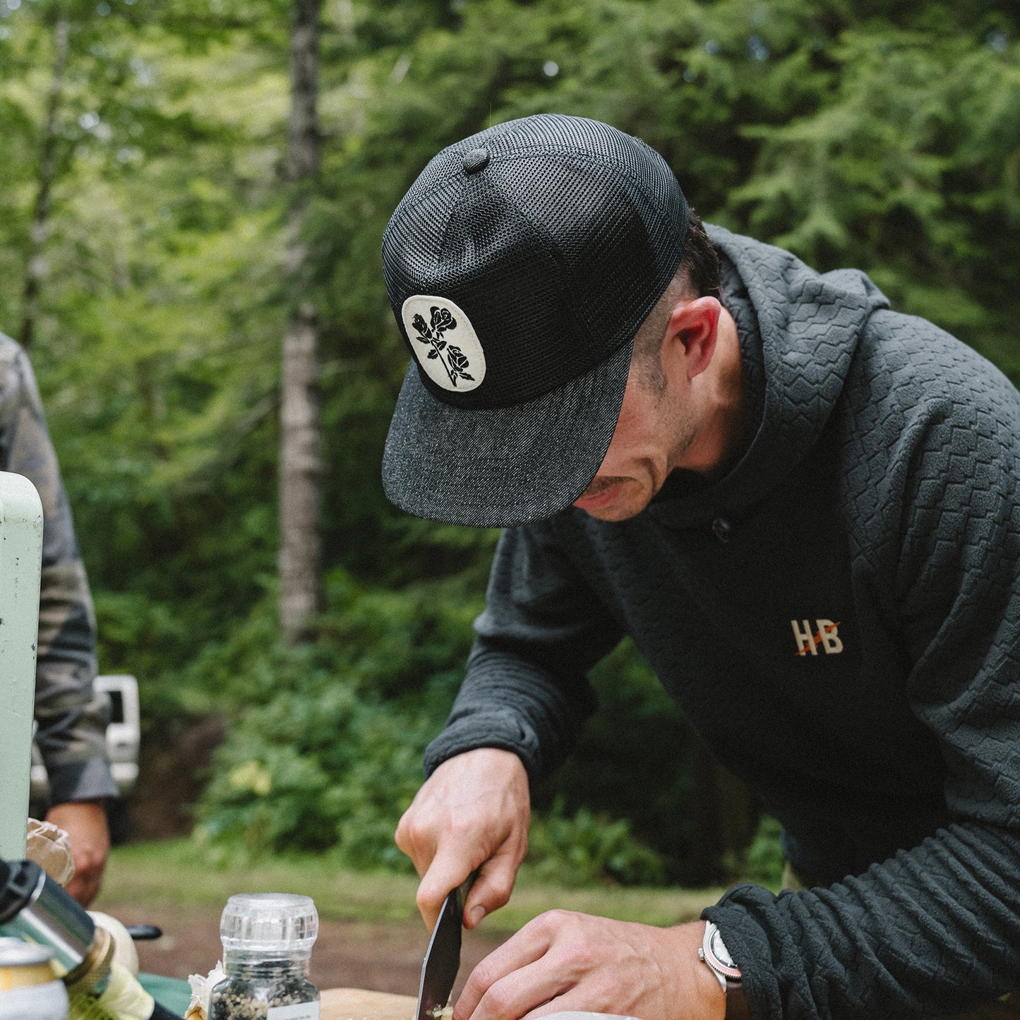 Roses Noir Feedstore Snapback - Black