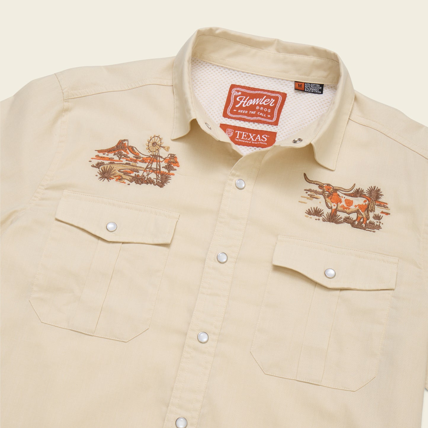 Texas Longhorns Gaucho Snapshirt - Longhorn Country : Tejas Tan