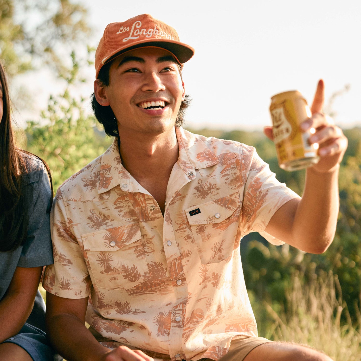 Texas Longhorns H Bar B Snapshirt - Longhorn Country : Tejas Tan