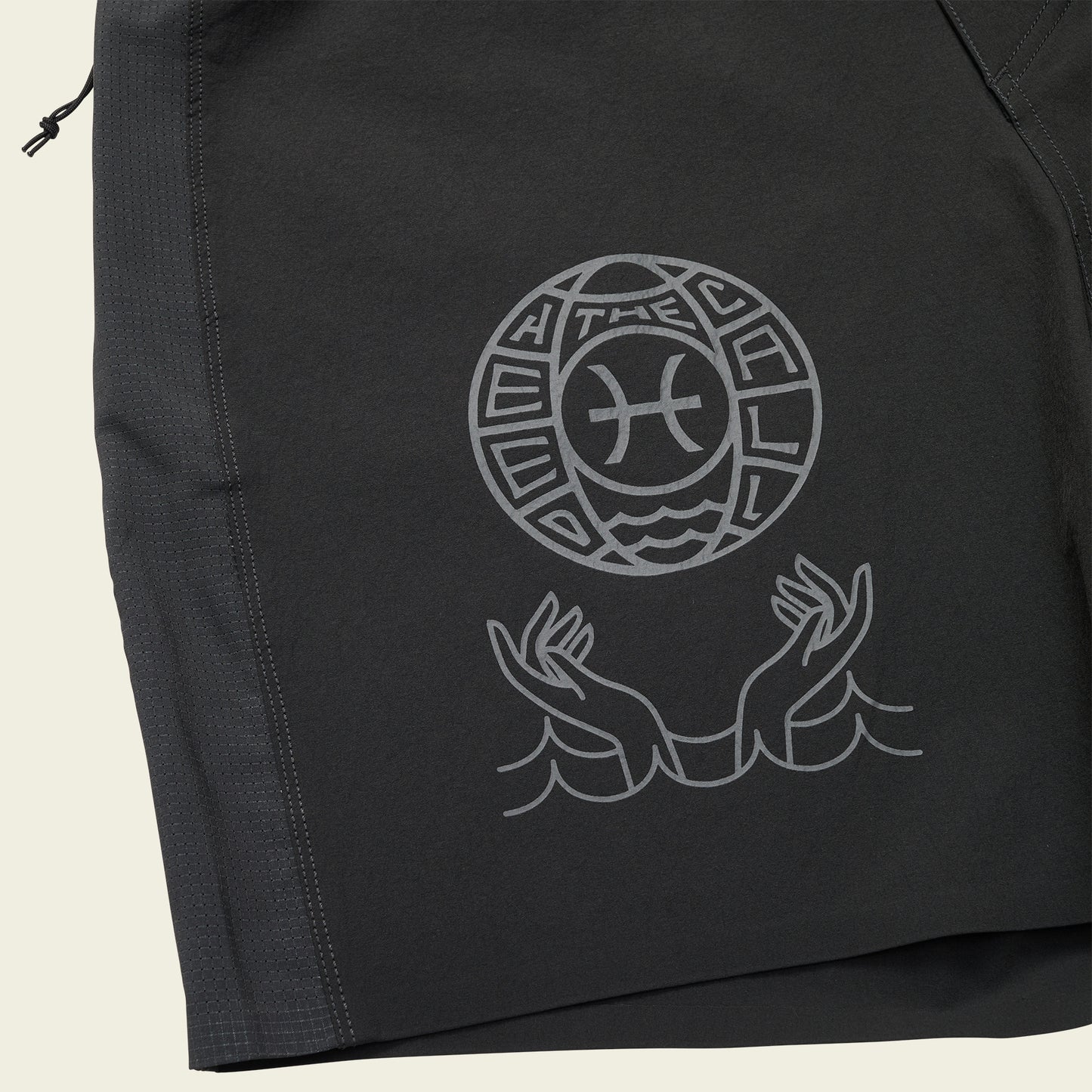 Del Este Performance Boardshorts 17" - Fortune Teller : Antique Black