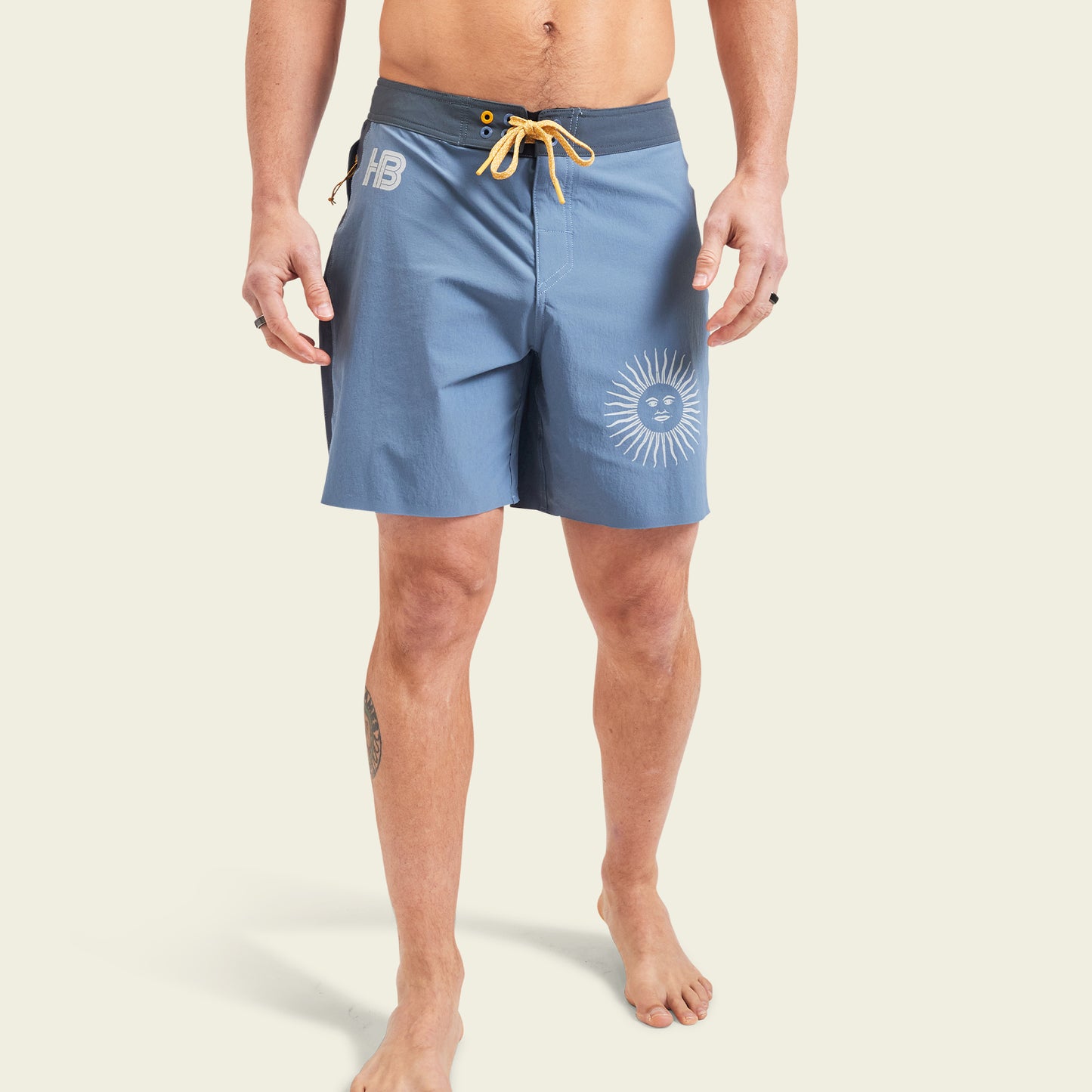 Del Este Performance Boardshorts 17" - Nacho Sol : Blue Mirage