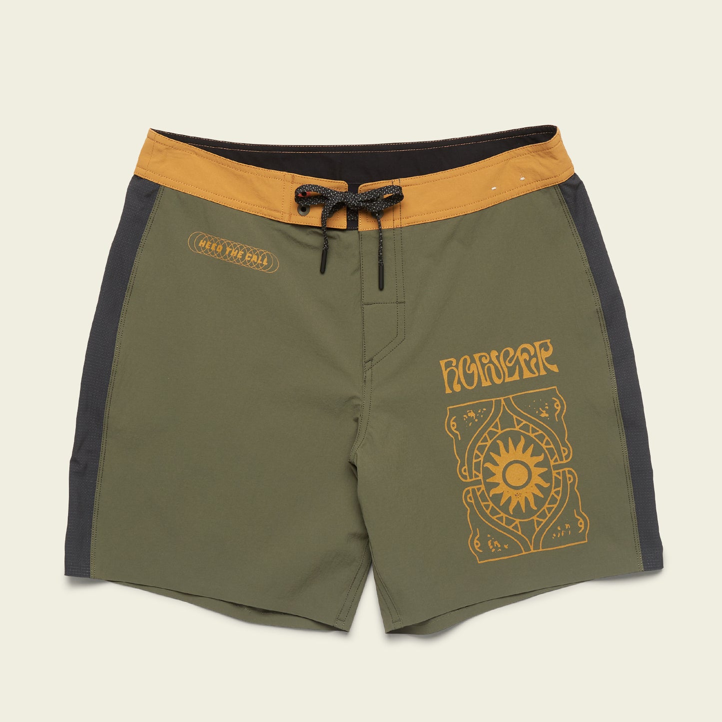 Del Este Performance Boardshorts 17" - Sun Drinker : Algae