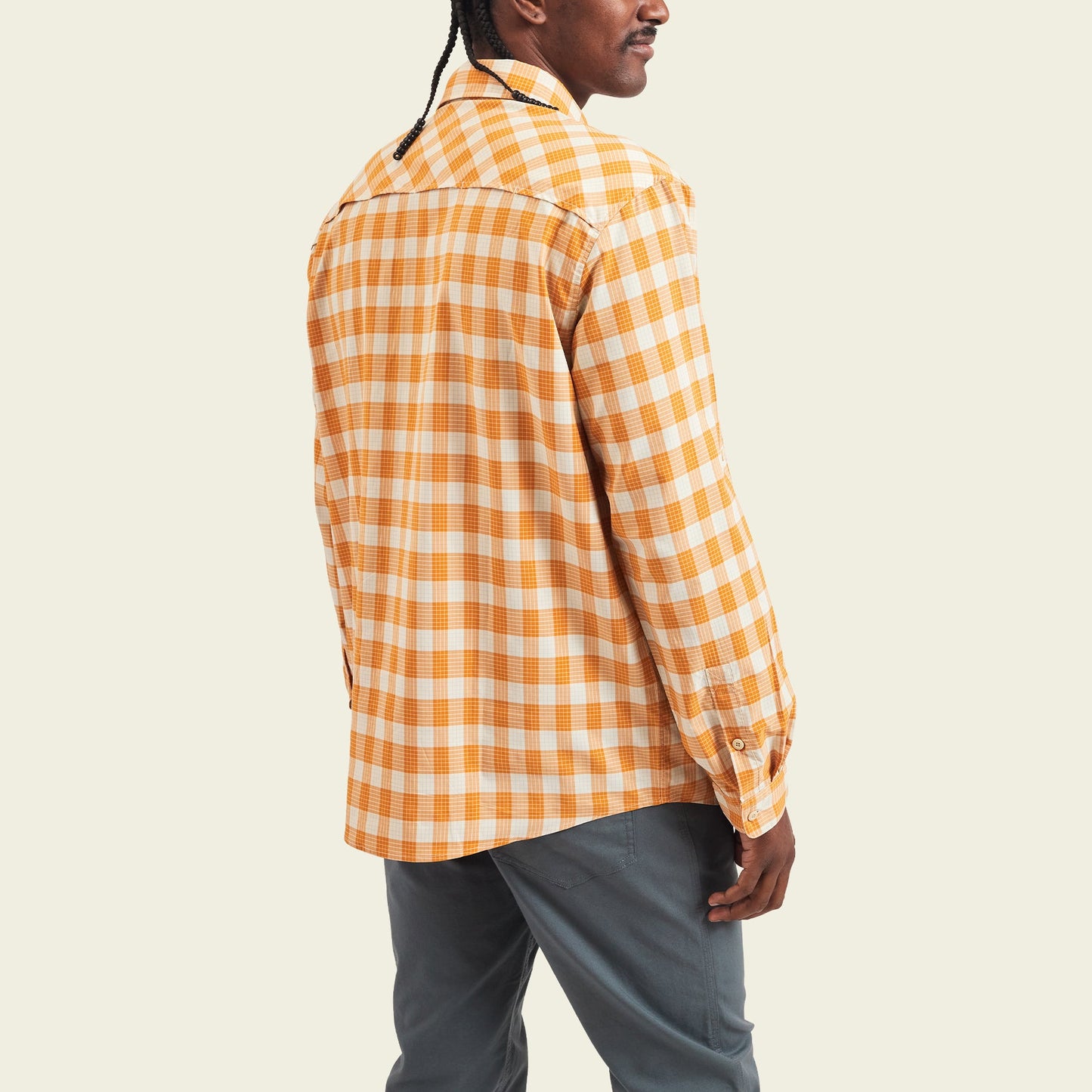 Matagorda Longsleeve Shirt - Landon Plaid : Pumpkin