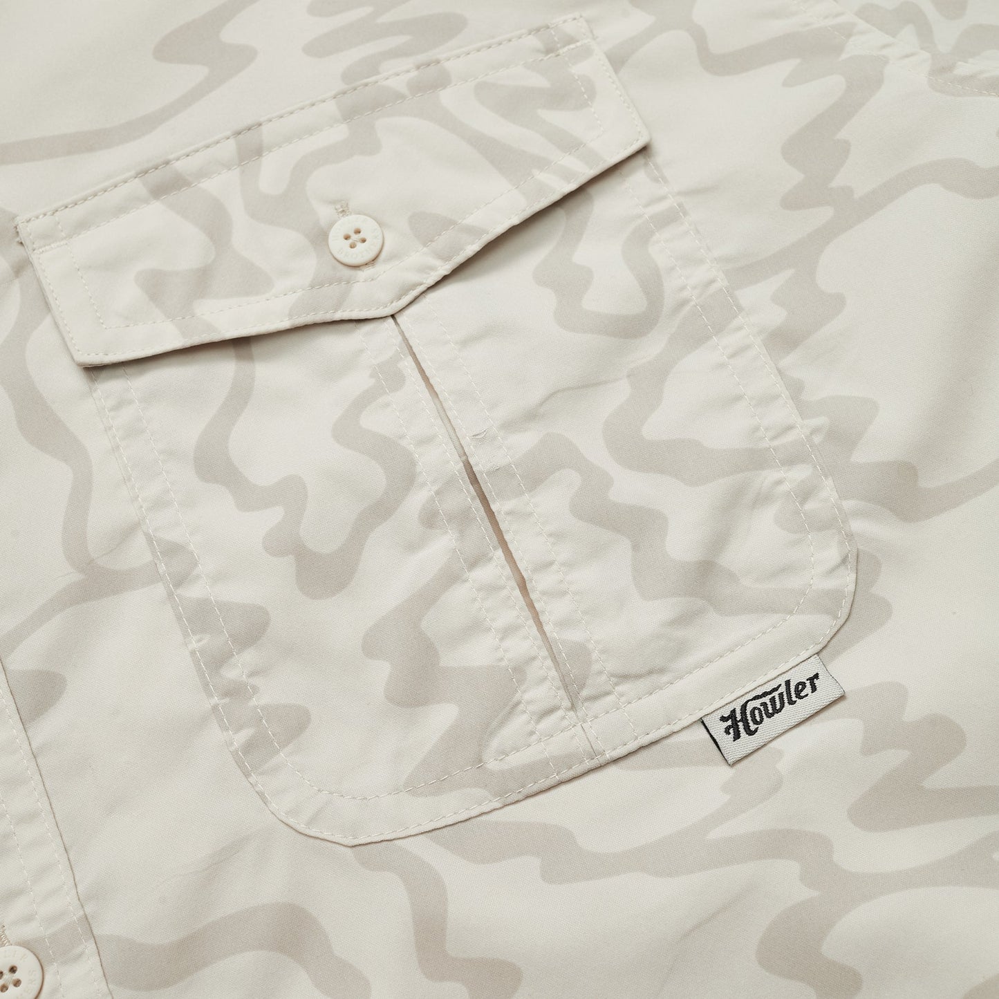 Matagorda Longsleeve Shirt - Ocean Motion : Off White