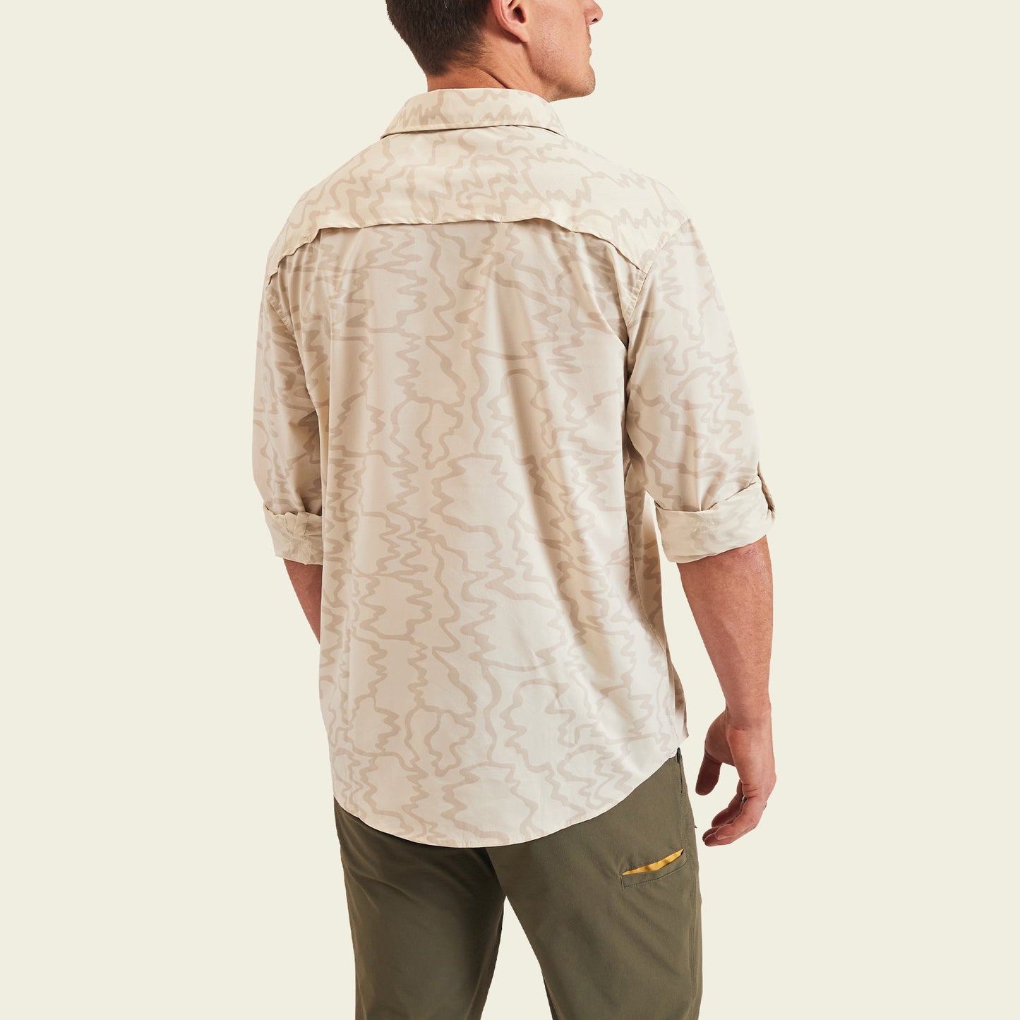 Matagorda Longsleeve Shirt - Ocean Motion : Off White