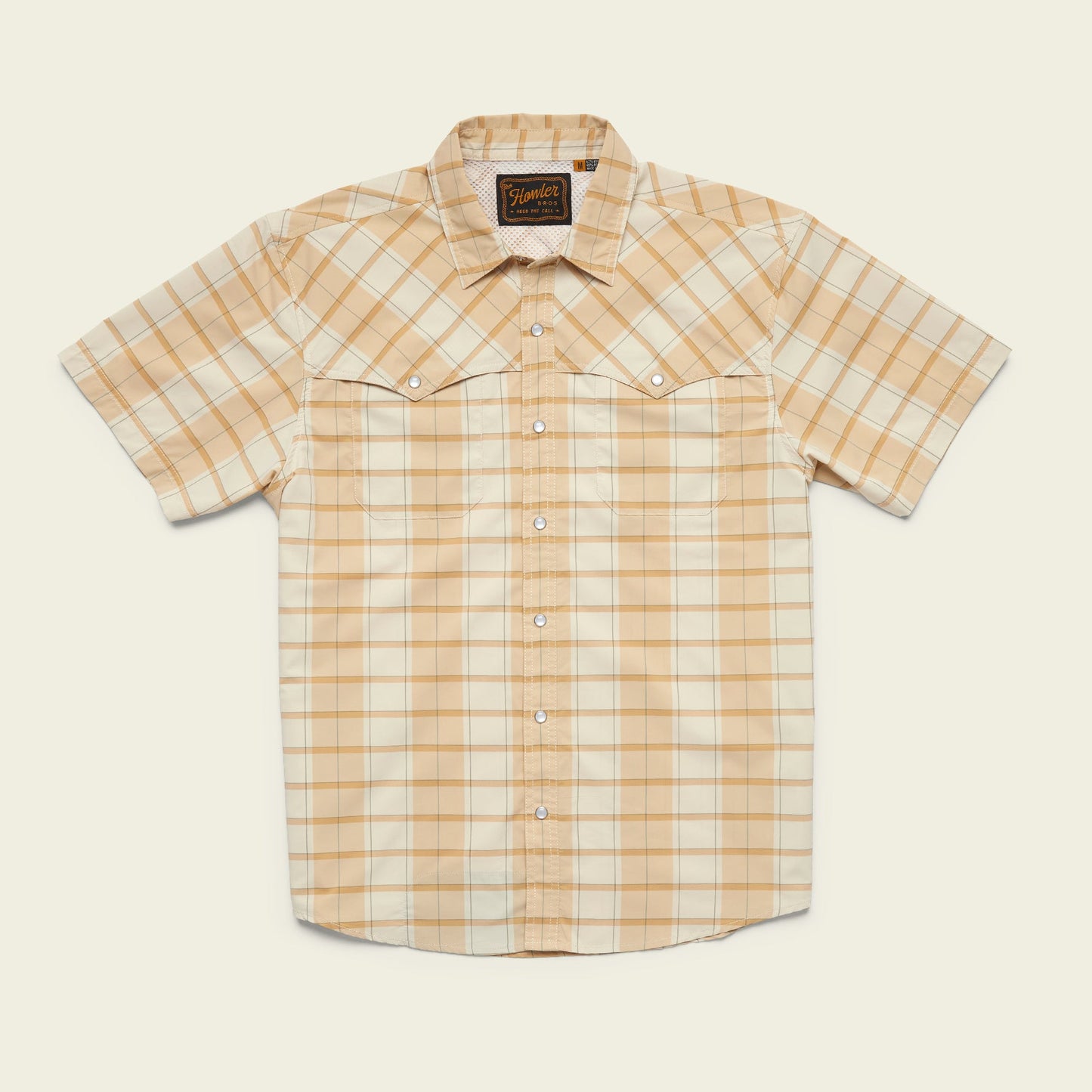 Open Country Tech Shirt - Braden Plaid : Brown Rice
