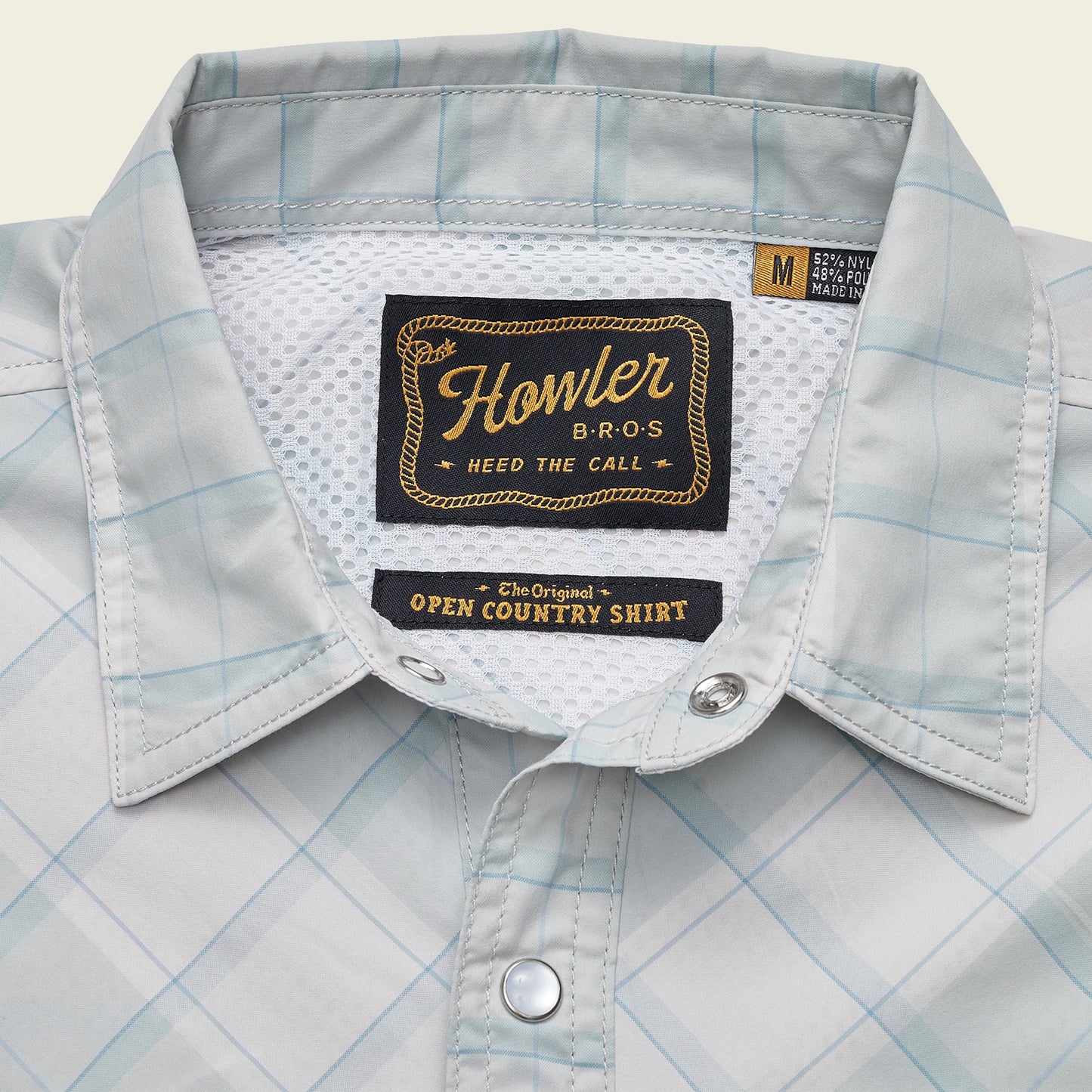 Open Country Tech Shirt - Braden Plaid : Chalk