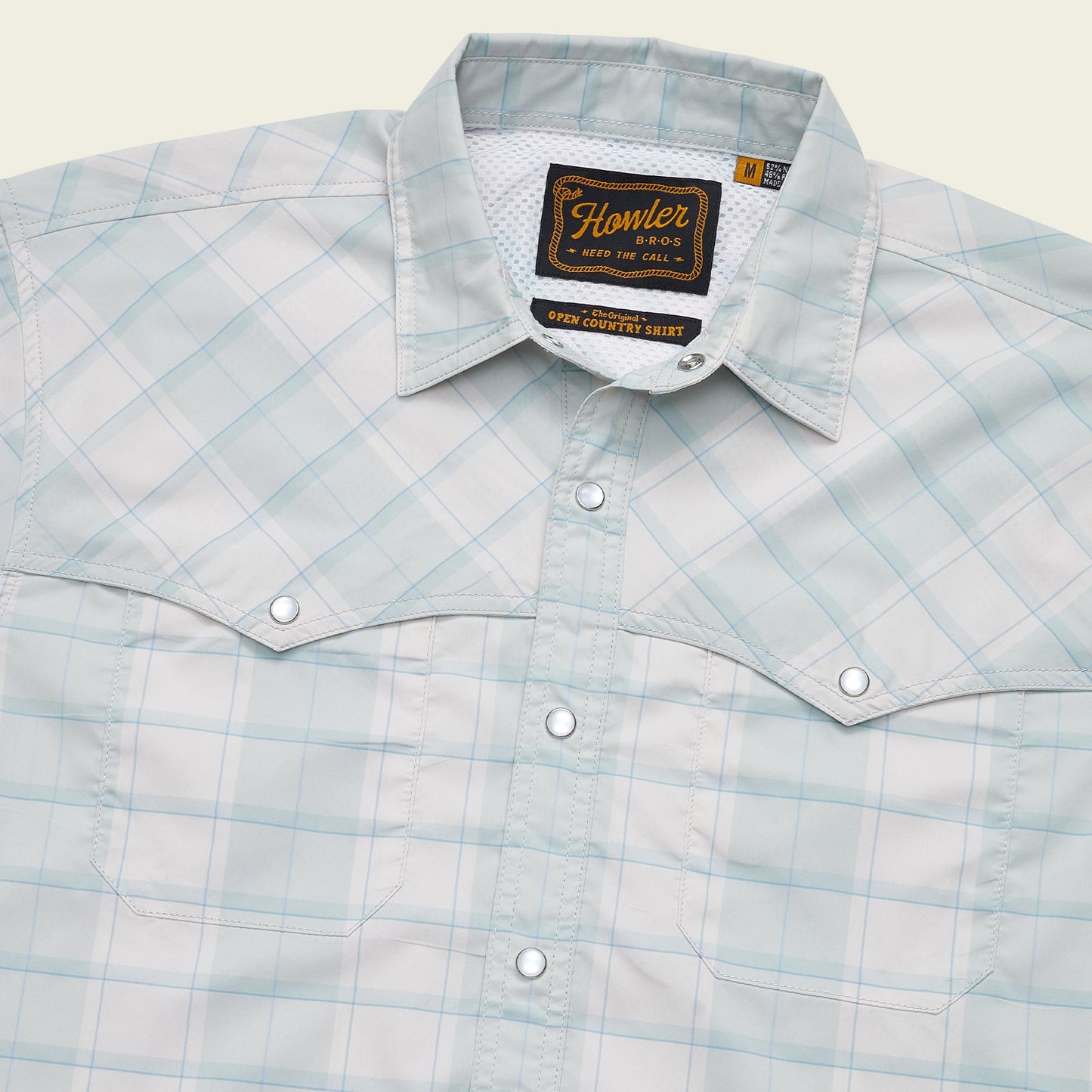 Open Country Tech Shirt - Braden Plaid : Chalk