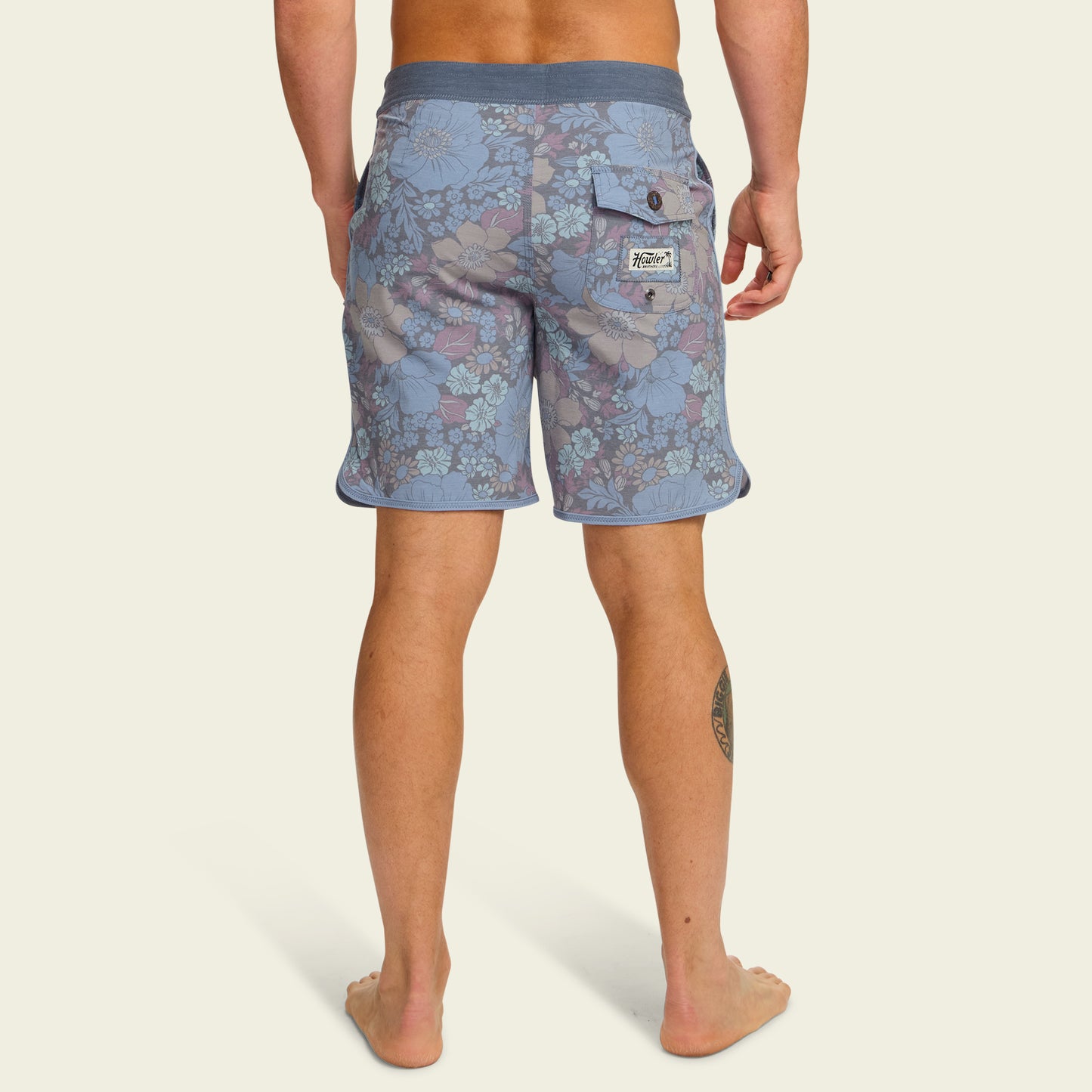 Bruja Boardshorts 18.5" - Flower Power : Blues
