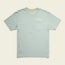 Light blue short-sleeve t-shirt made from a soft cotton-poly blend for maximum comfort, with a chest pocket on the left and Howler Bros text above, displayed on a plain off-white background.
