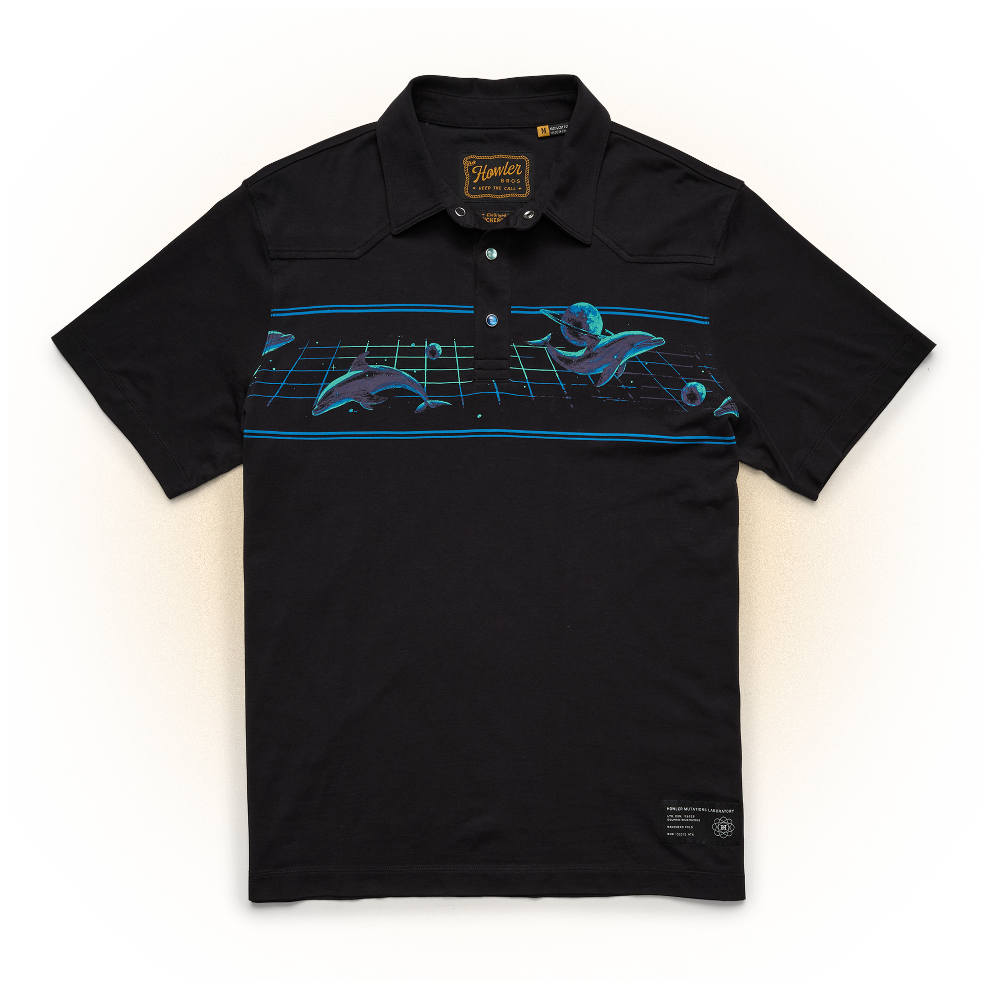 Dolphin Dimensions Ranchero Polo - Antique Black – HOWLER BROTHERS